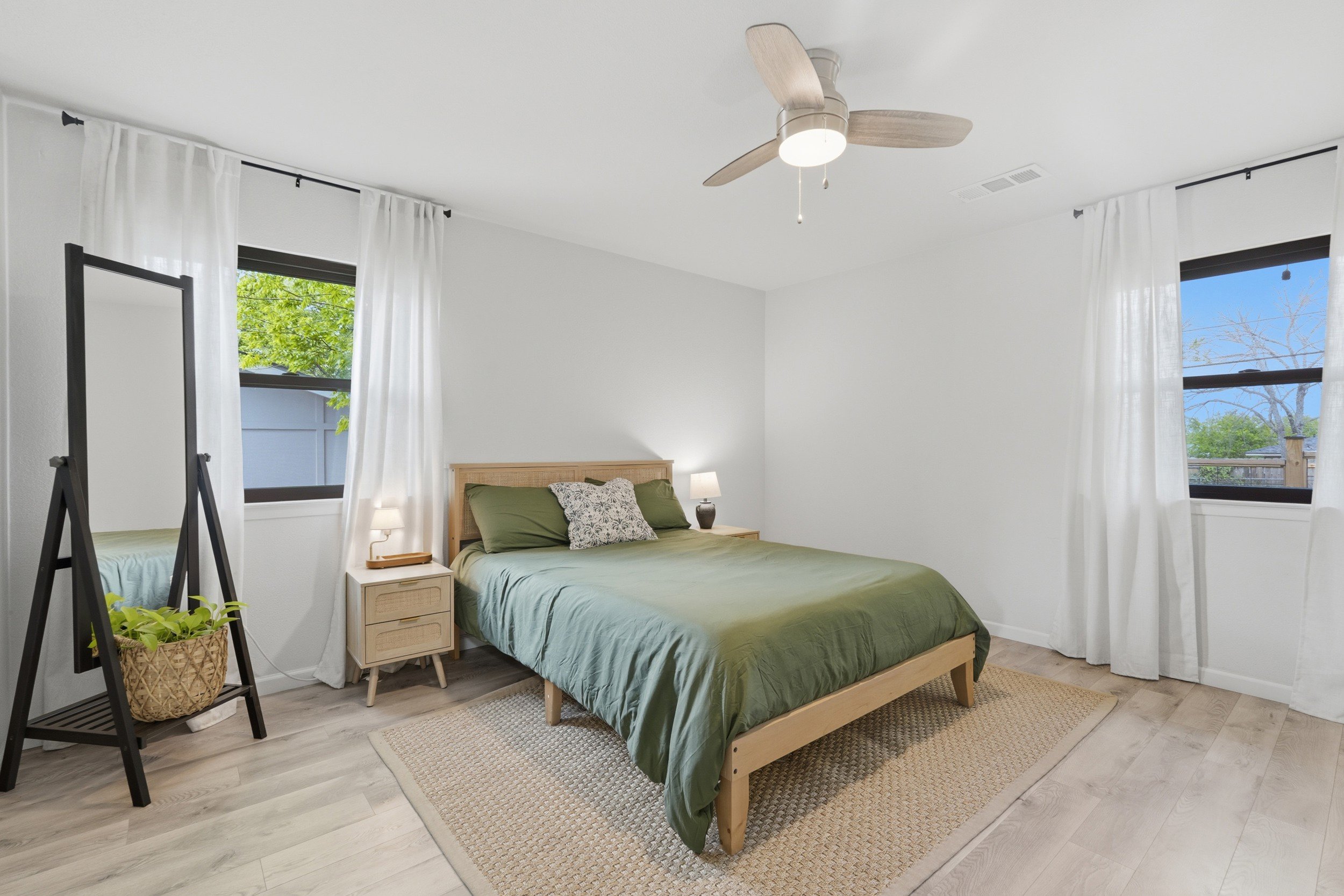 Primary room with queen bed
