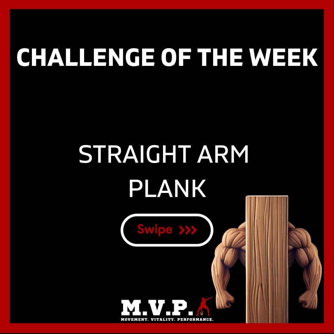 CHALLENGE OF THE WEEK 🔥

Perform a total of 5 minutes of straight arm plank in the fewest number of sets possible.

Each time you stop you have exactly 30 seconds to rest until the next attempt.

Equipment needed
- Stopwatch ⏱
- Push-up handles (opt