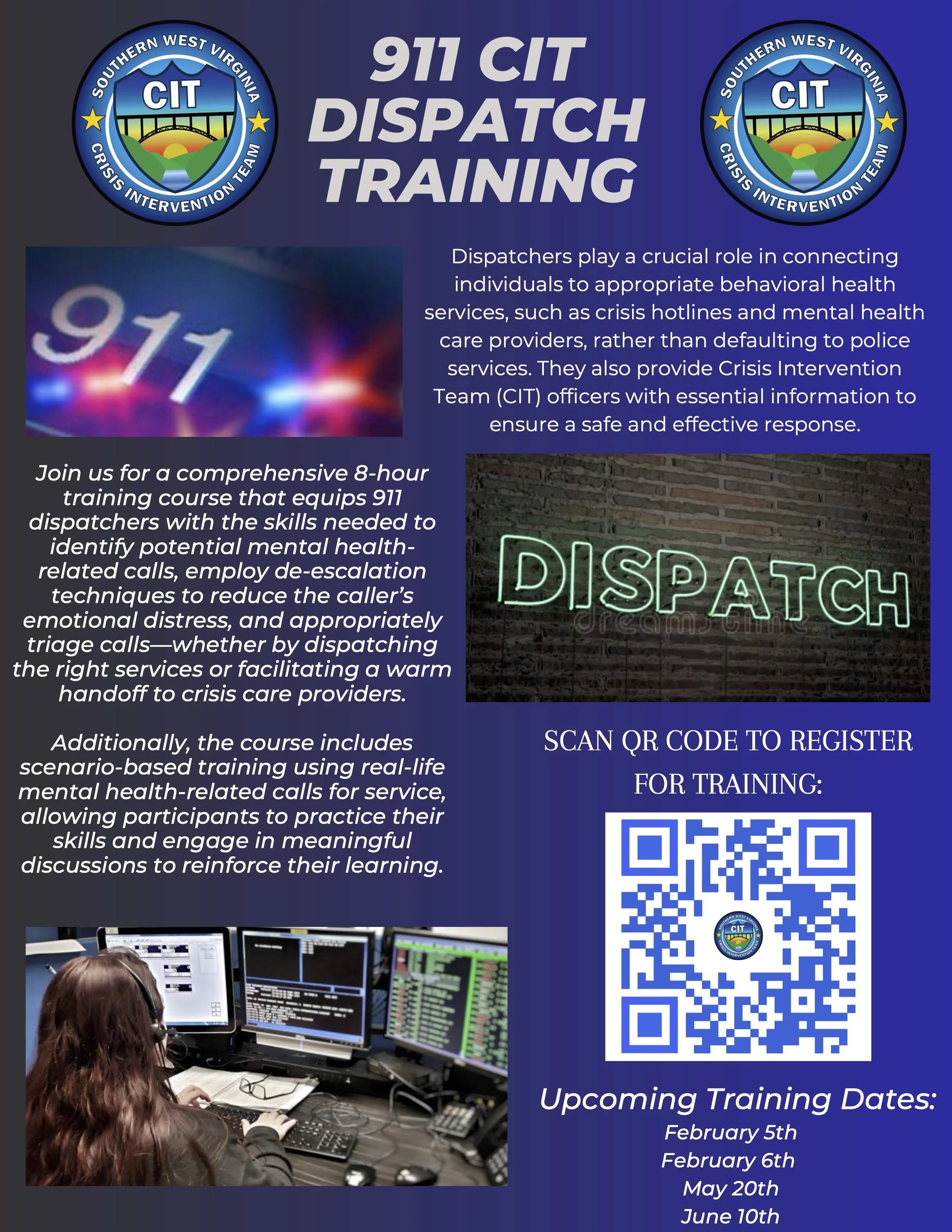 911 CIT DISPATCH TRAINING — West Virginia Crisis Intervention Team
