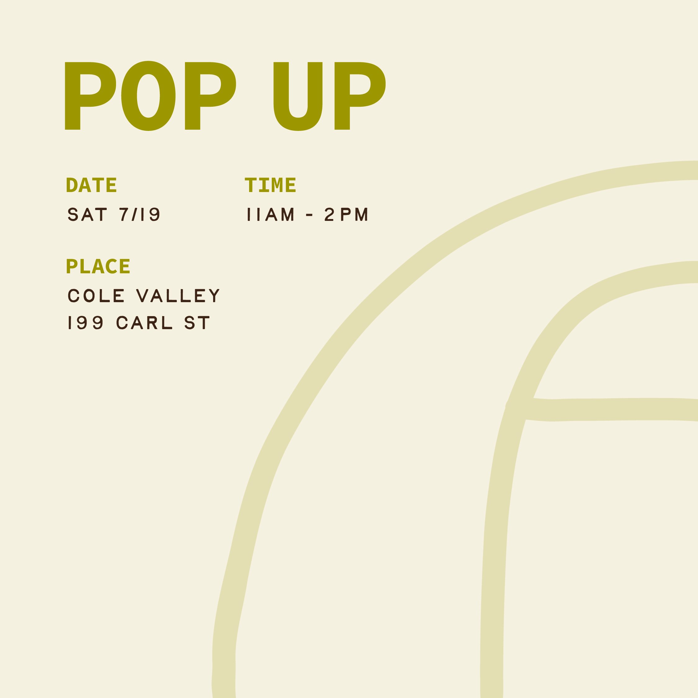 Cole Valley Pop Up