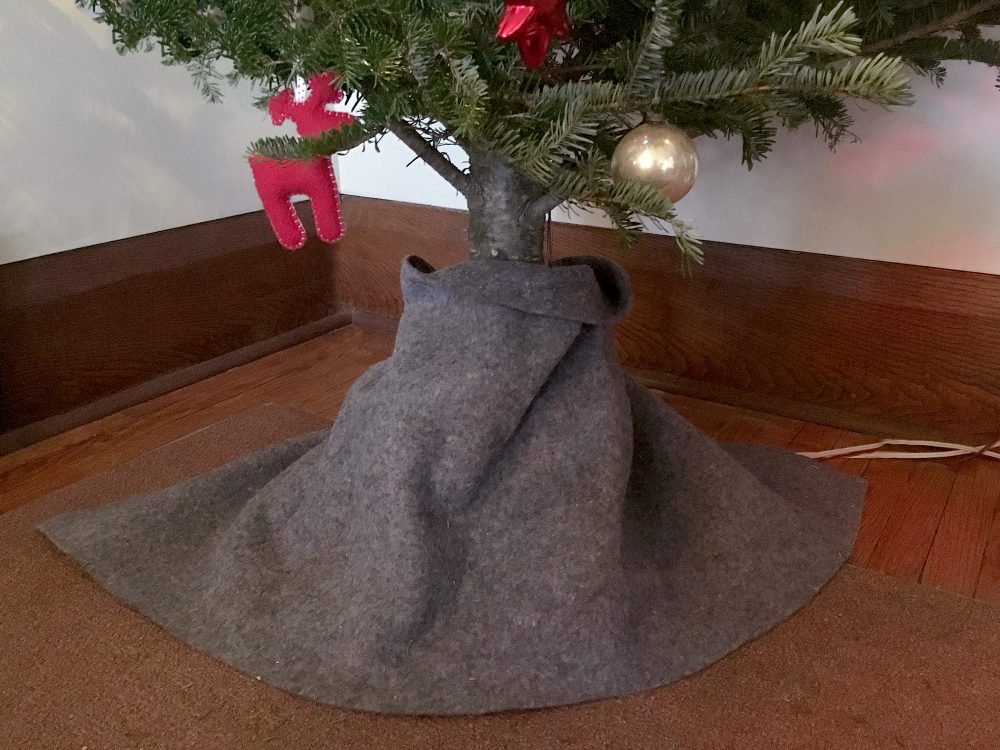 ... as a tree skirt