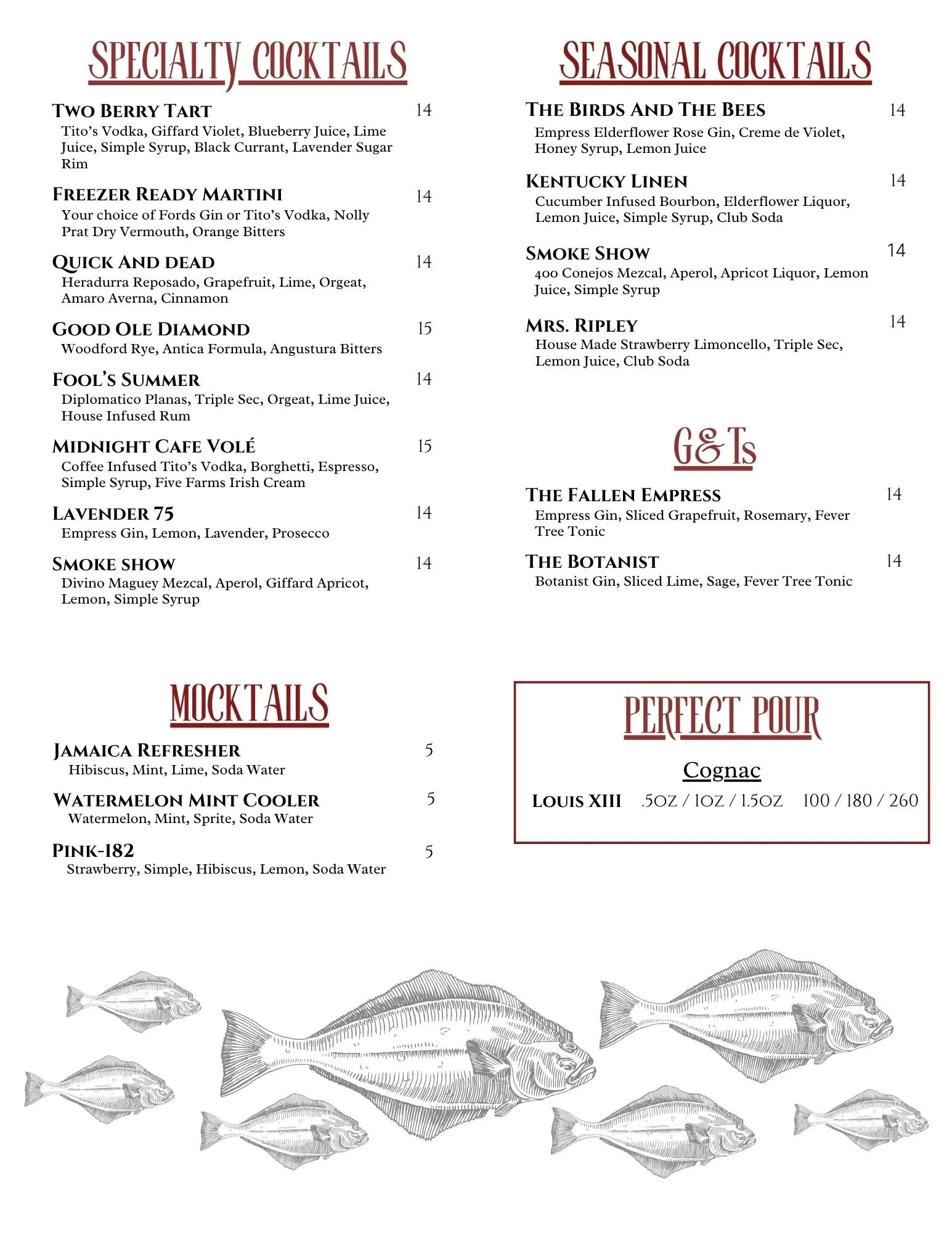 Menu — The Grill Chico