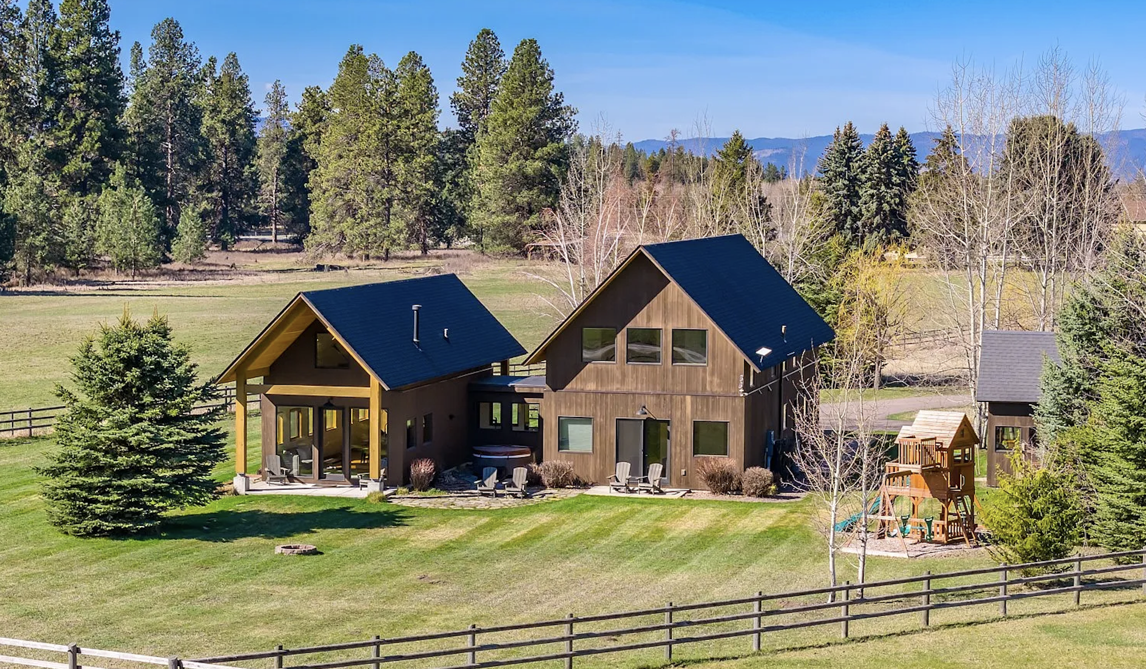 Columbia Falls Montana Mountain Modern Scandinavian Home Whitefish Bigfork Glacier National Park
