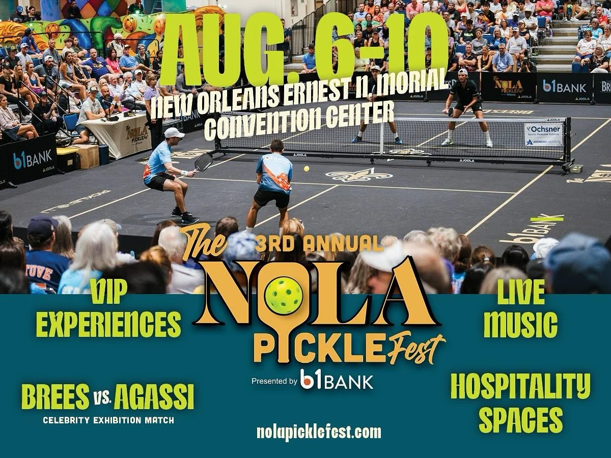 4 week countdown is on!! Registration link 🔗 in our bio. Visit Nolapicklefest.com for additional information. See you in August!

#pickleballtournament #pickleball #thenola #nolapicklefest