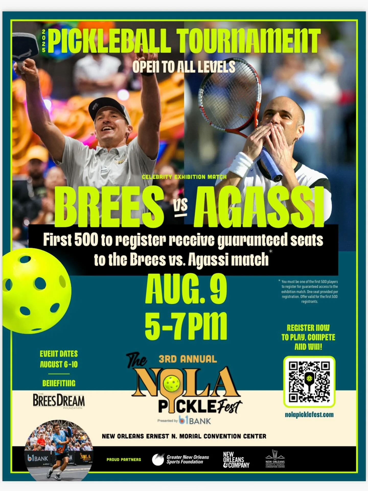 Just a few weeks left to register for the 3rd annual NOLA Pickle Fest! Claim your spot in the tournament and your seat at the Match! See you in August💥

#pickleball #pickleballtournament #picklefest #thenola