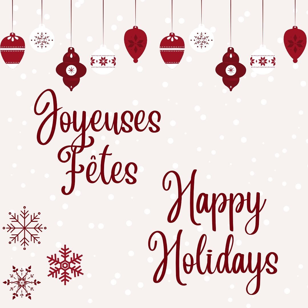 Un autre No&euml;l pas comme les autres. 😔 Nous vous souhaitons de joyeuses f&ecirc;tes en toute s&eacute;curit&eacute;. Nous prenons une pause et serons de retour le 3 janvier. 🥰 Soyez prudents!
-
Another Christmas unlike the others. 😔 We wish yo