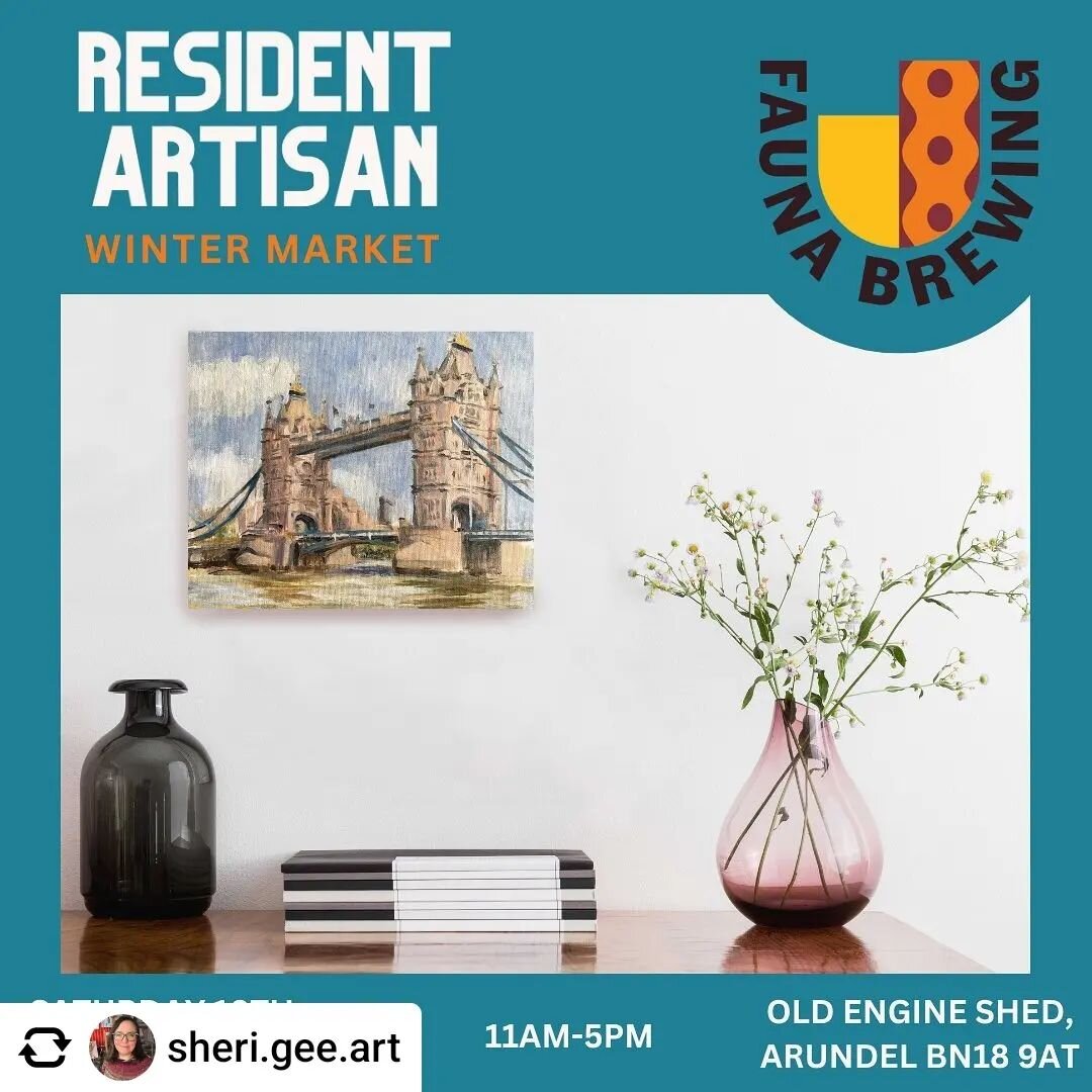 ***ARTIST NEWS***
Posted @withregram &bull; @sheri.gee.art I&rsquo;ll be showing work at the @residentartisan @faunabrewing Winter Market, Saturday 18th November, 11-5pm at Fauna Brewing in #Arundel. I&rsquo;ll be bringing a selection of paintings an