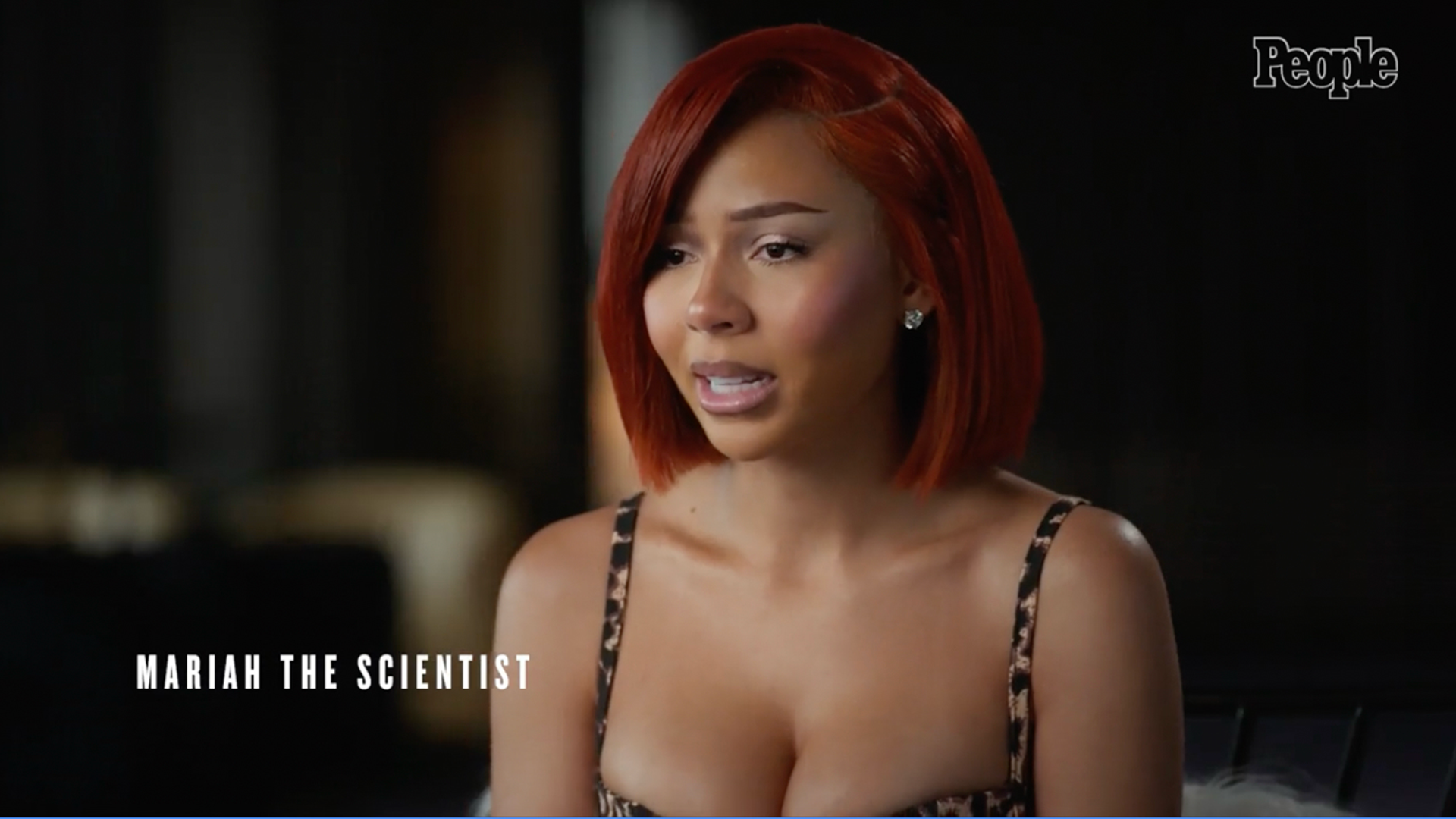 Mariah the Scientist speaks during a sit-down interview.