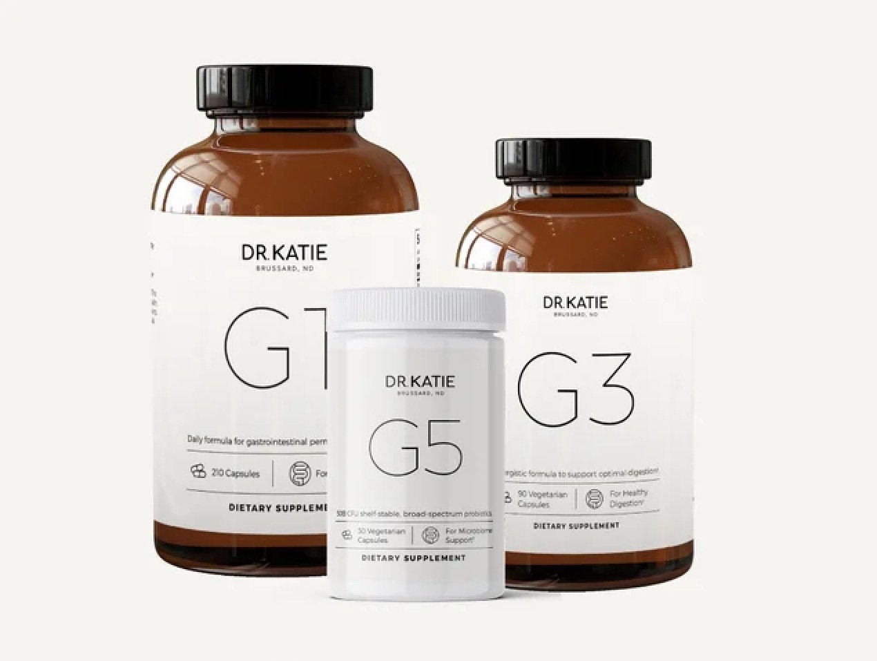 Dr. Katie Brussard | Signature Supplements created by a physician to support gut health and adrenal health | Quality prenatal and postnatal vitamins