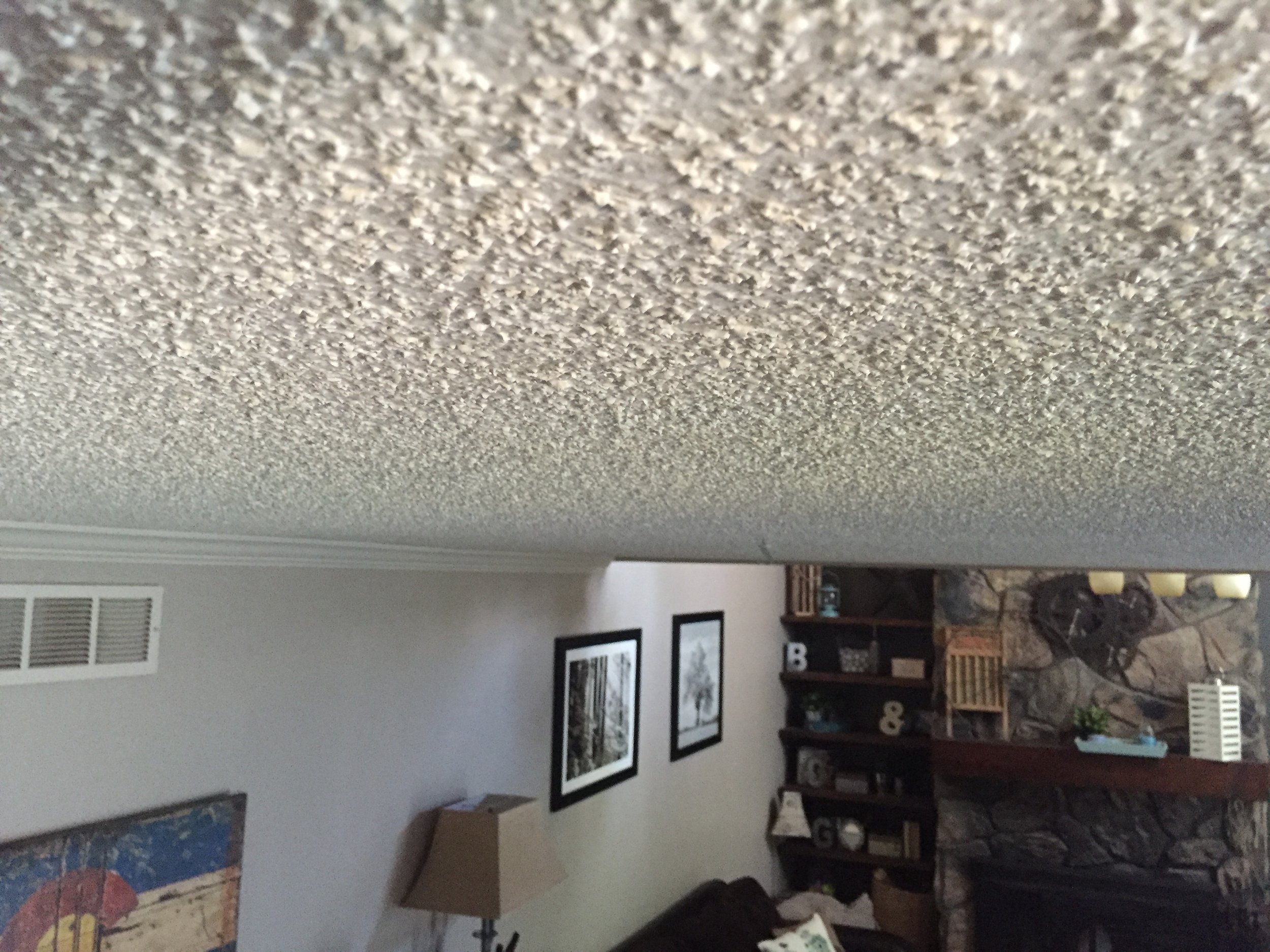 Photos Of Asbestos Popcorn Ceilings Floor Tiles Vinyl And More Testing Colorado Inspections Llc