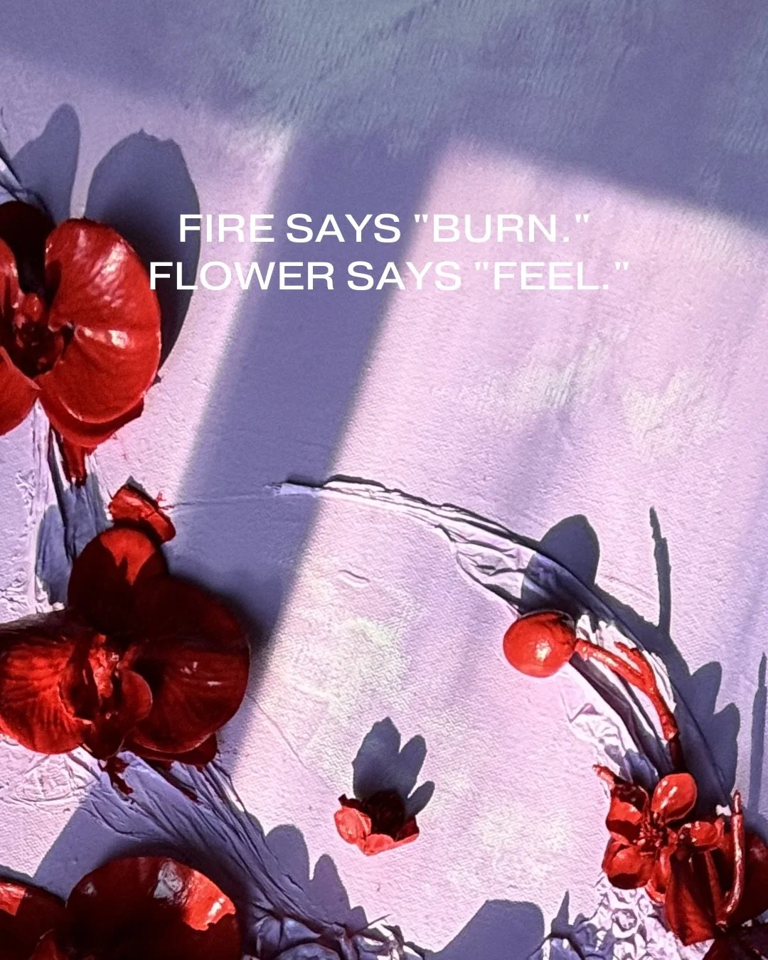 growing up, i thought power meant force.

pushing harder.
holding tighter.
becoming more.

nature taught me something different.

the mountains never hurry.
the flowers never compete.
and yet both become exactly what they were meant to be.

&lsquo; f