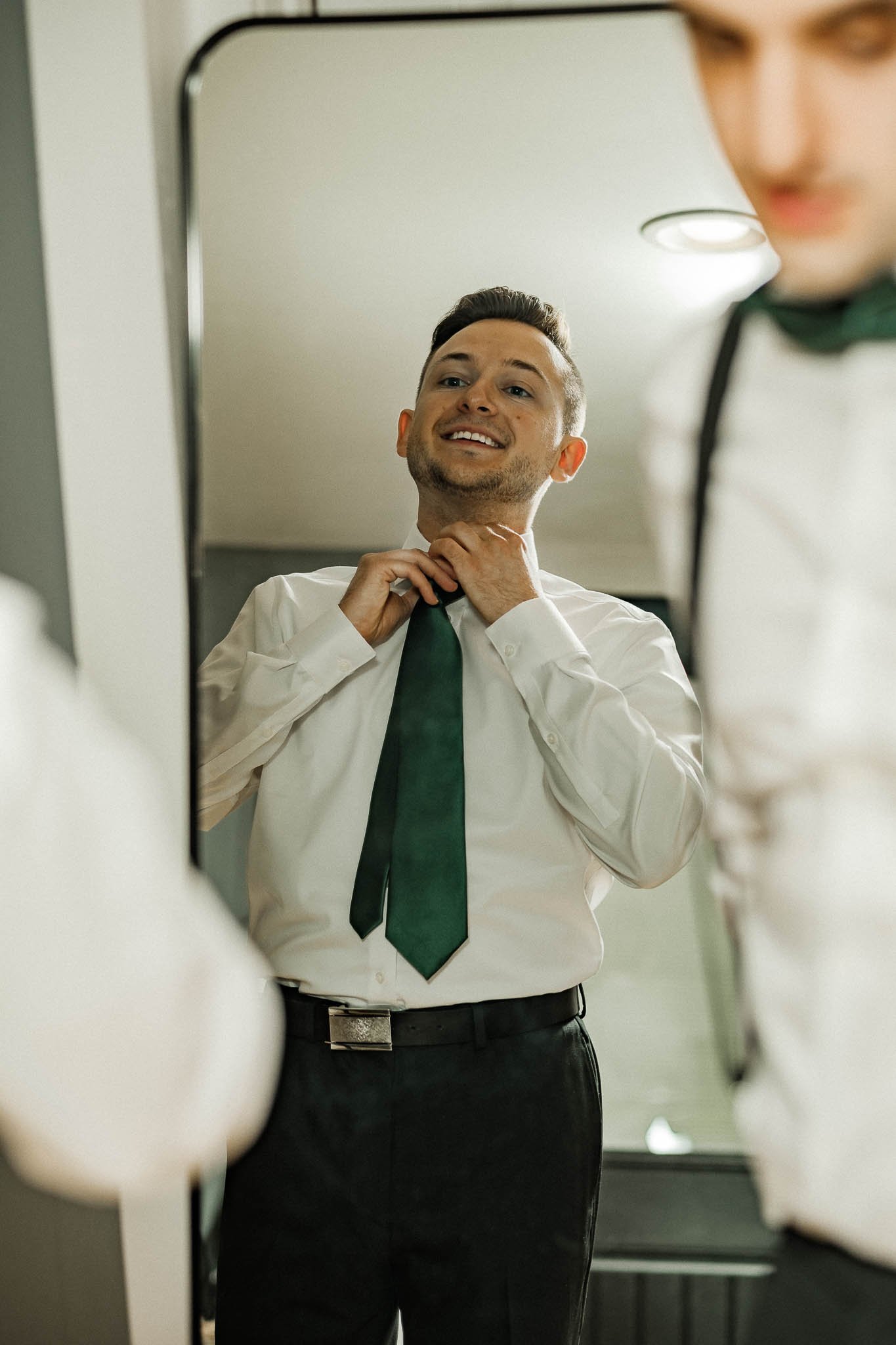 groom getting ready