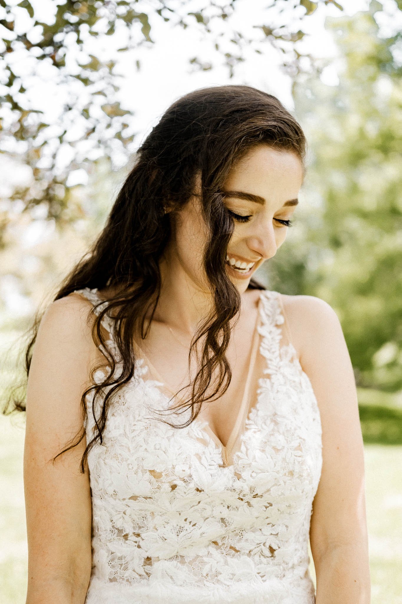 bridal portraits outdoor wedding in pittsburgh