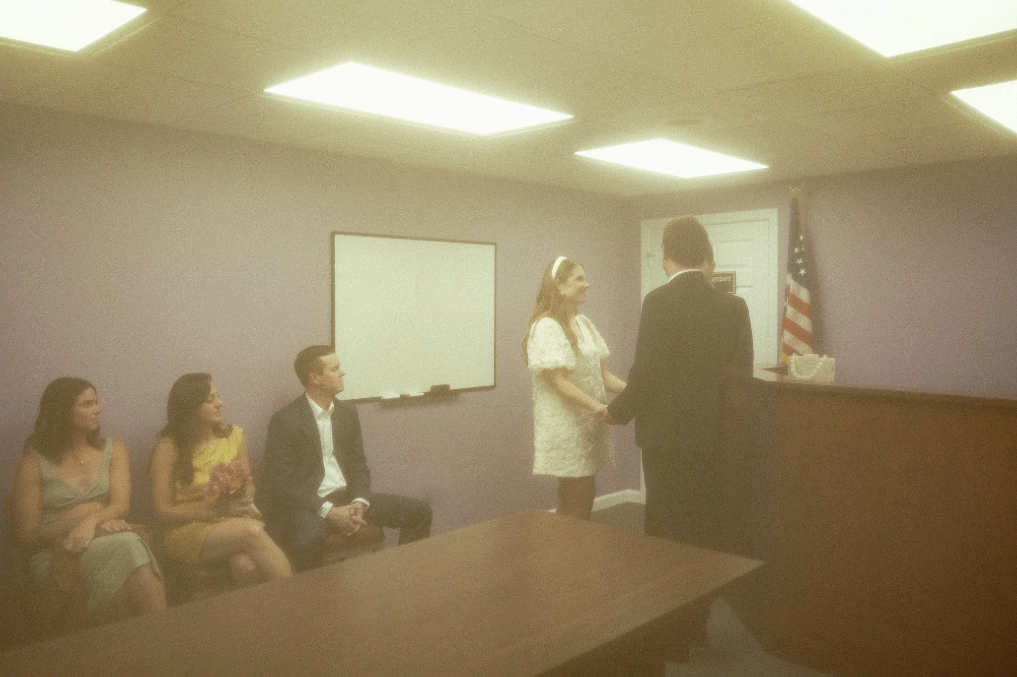 intimate courthouse wedding ceremony 