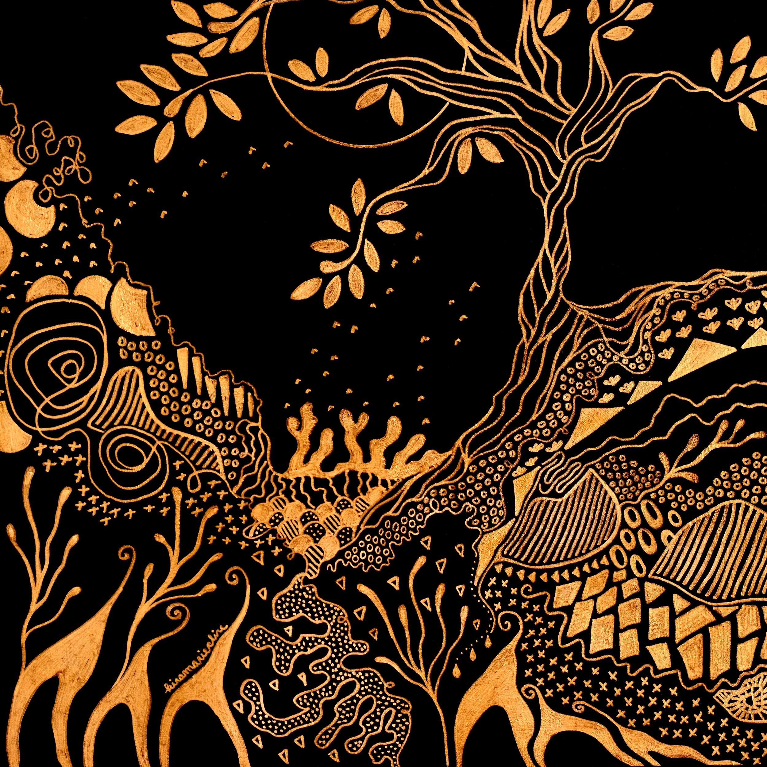 Print - "Golden Hour" 18 x 18 inches
