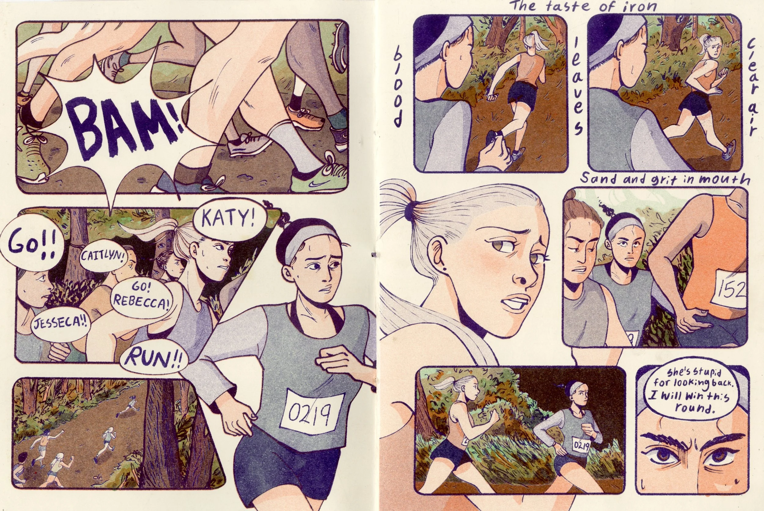 Lettering and Background lineart Aya Borucki, Characters and coloring Madison Tom