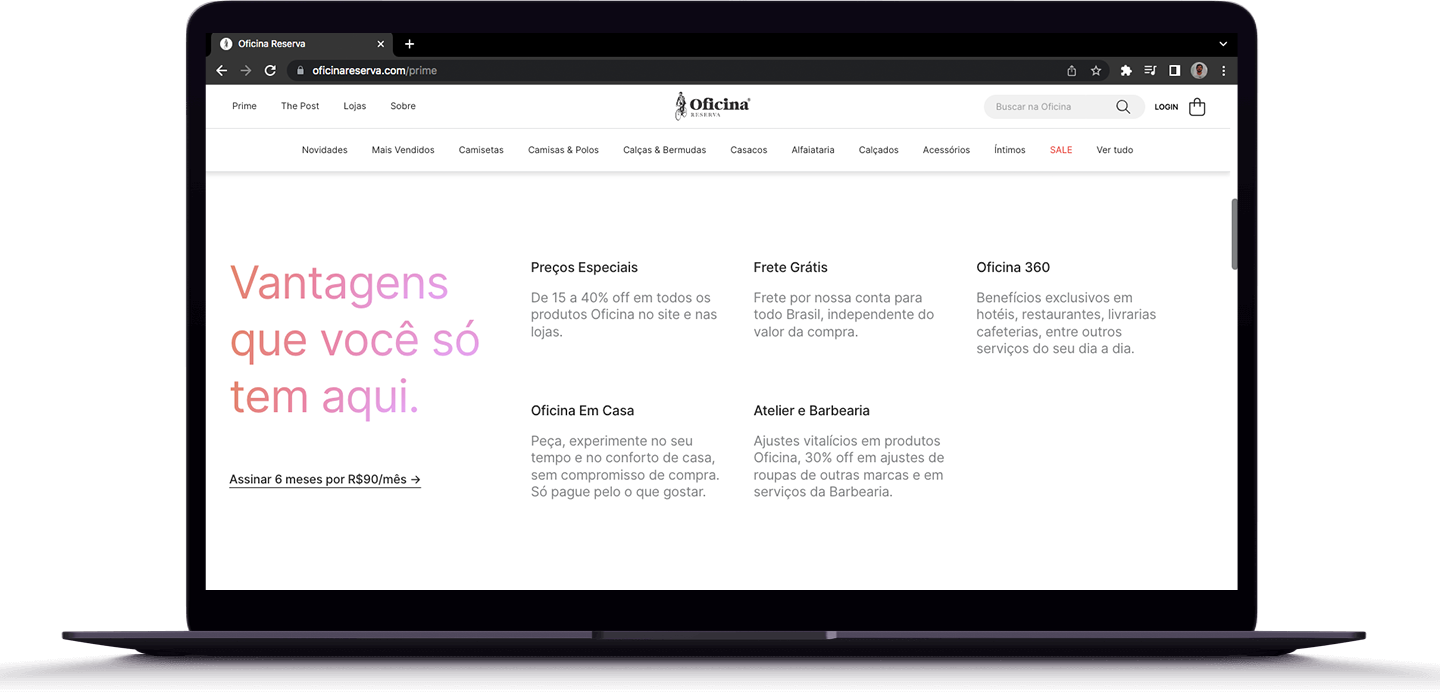 Vantagens que você só tem aqui