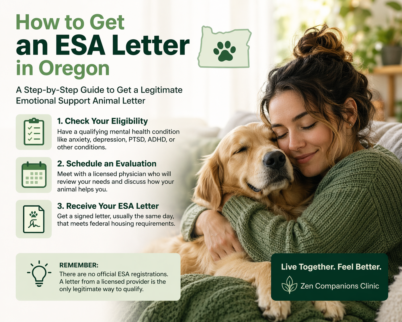 How to Get an ESA Letter in Oregon (2026 Guide)