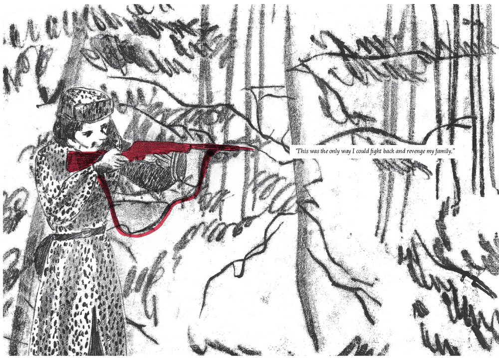 Sveta, a 24 page zine made for the Forgotten Battles : Gender in the Armouries exhibition