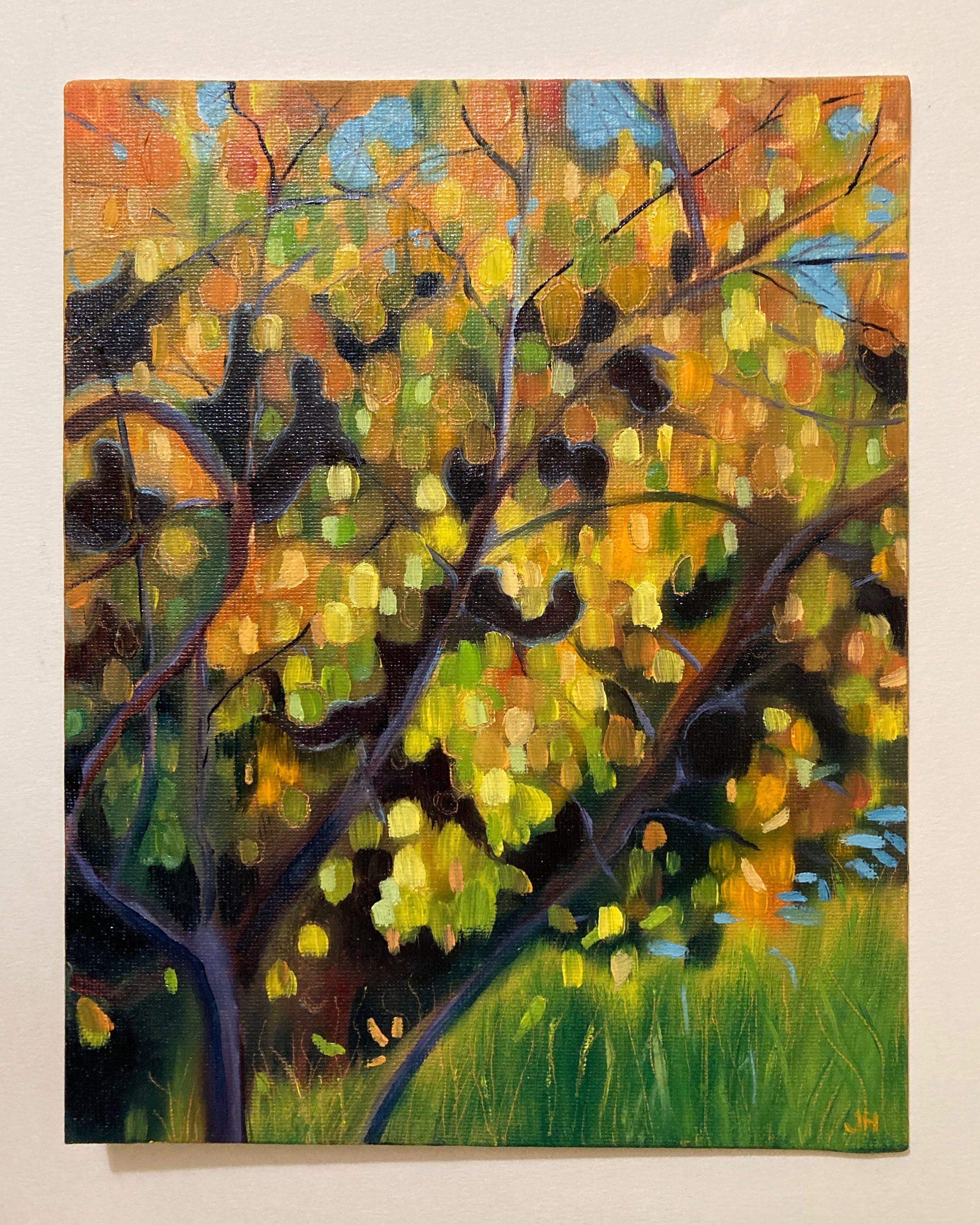 Autumn Shimmer   oil on canvas board  8" x 10" unframed