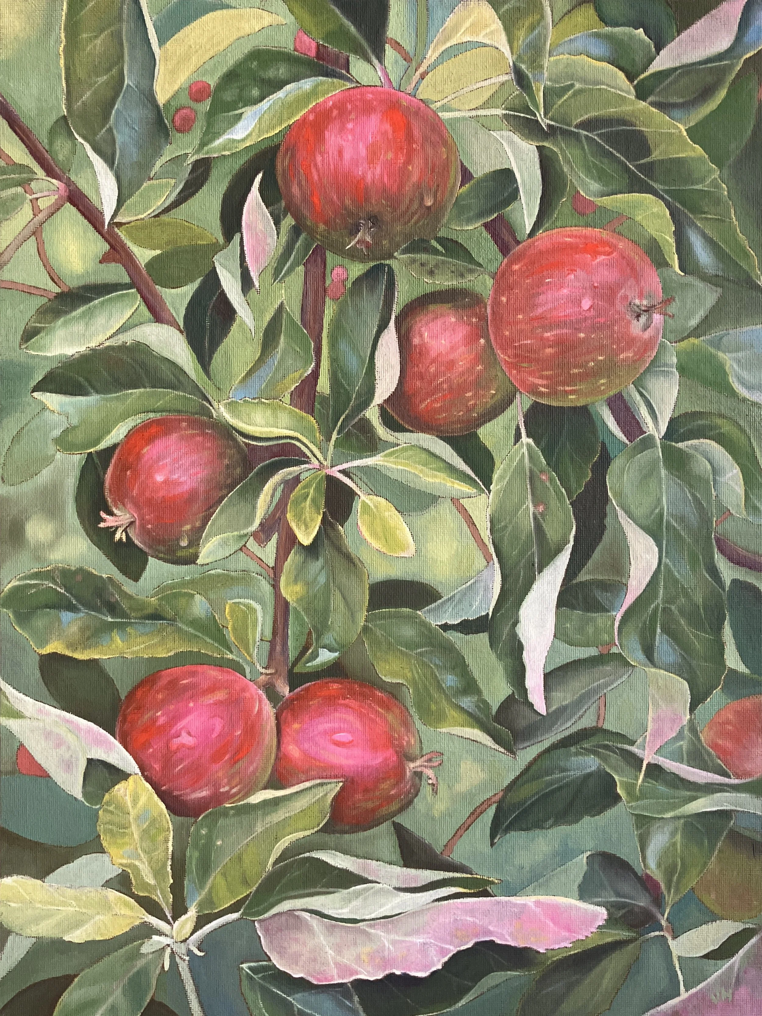 Rosy   Oil on 12" x 18" canvas board in oak frame   £350