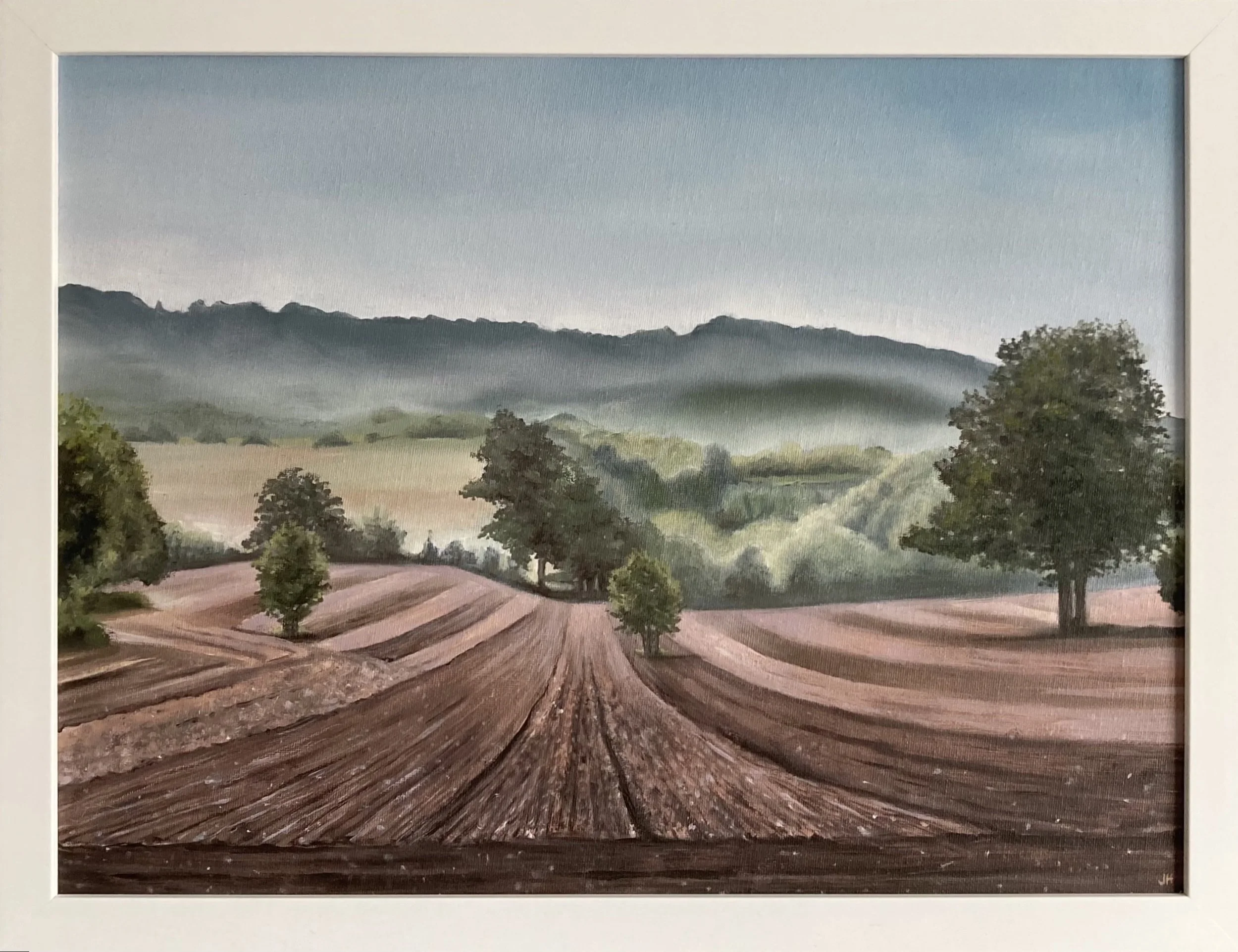 Autumn Mist  Oil on canvas board 16" x 12" exc frame