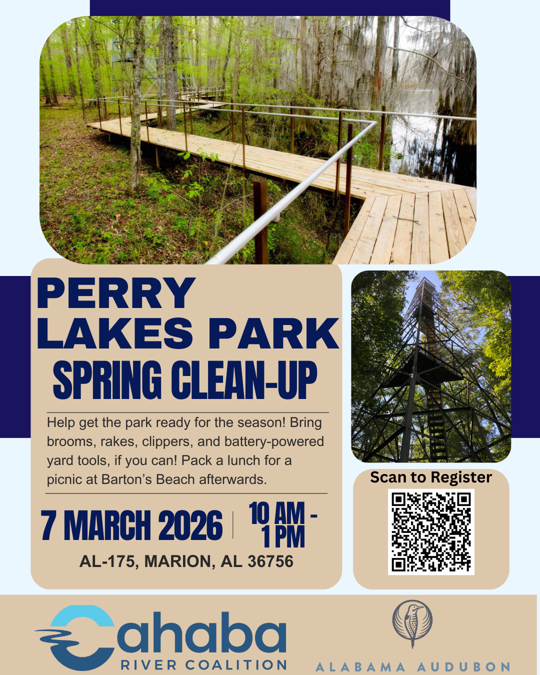 Cahaba River Coalition &amp; Perry Lakes Park Work Day Clean Up