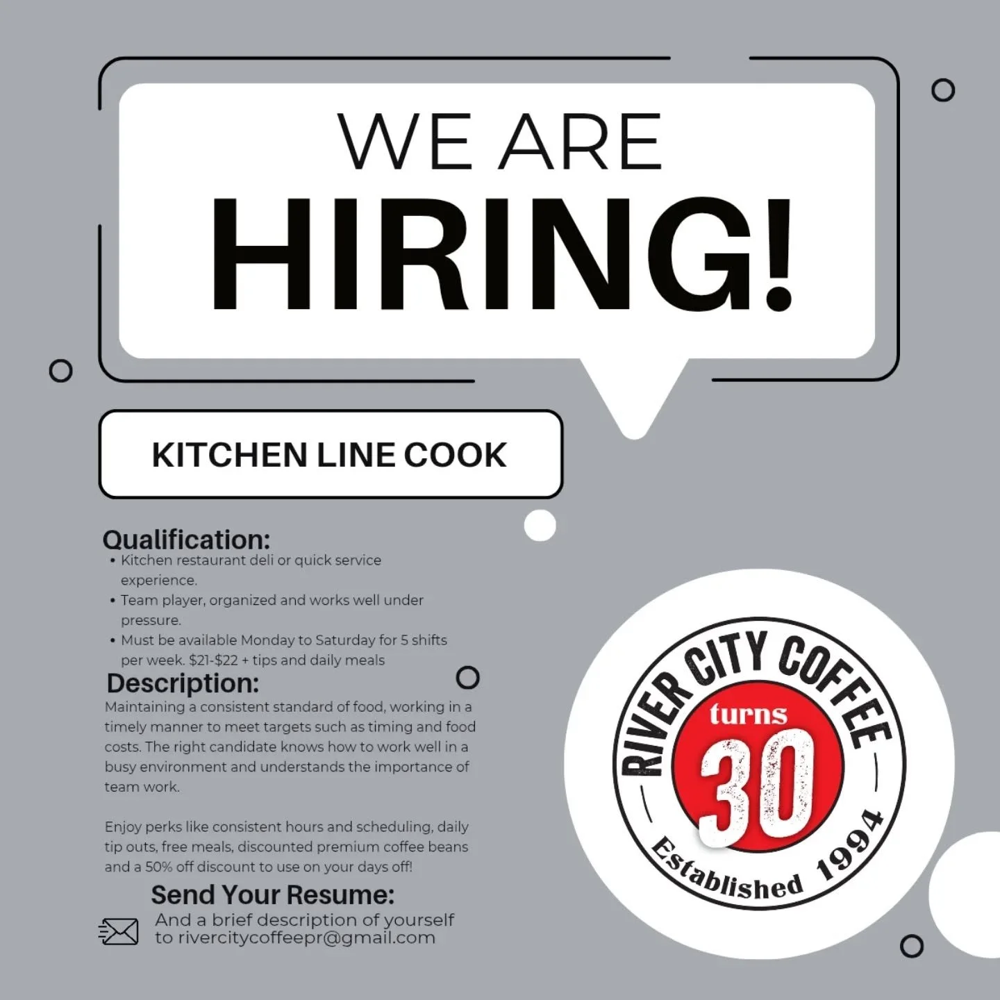 We are on the lookout for an awesome human to join our team! Restaurant experience is an asset with this role, we are looking for someone to grow with us and that means wage is negotiable based upon experience and completion of training. 

Starting w