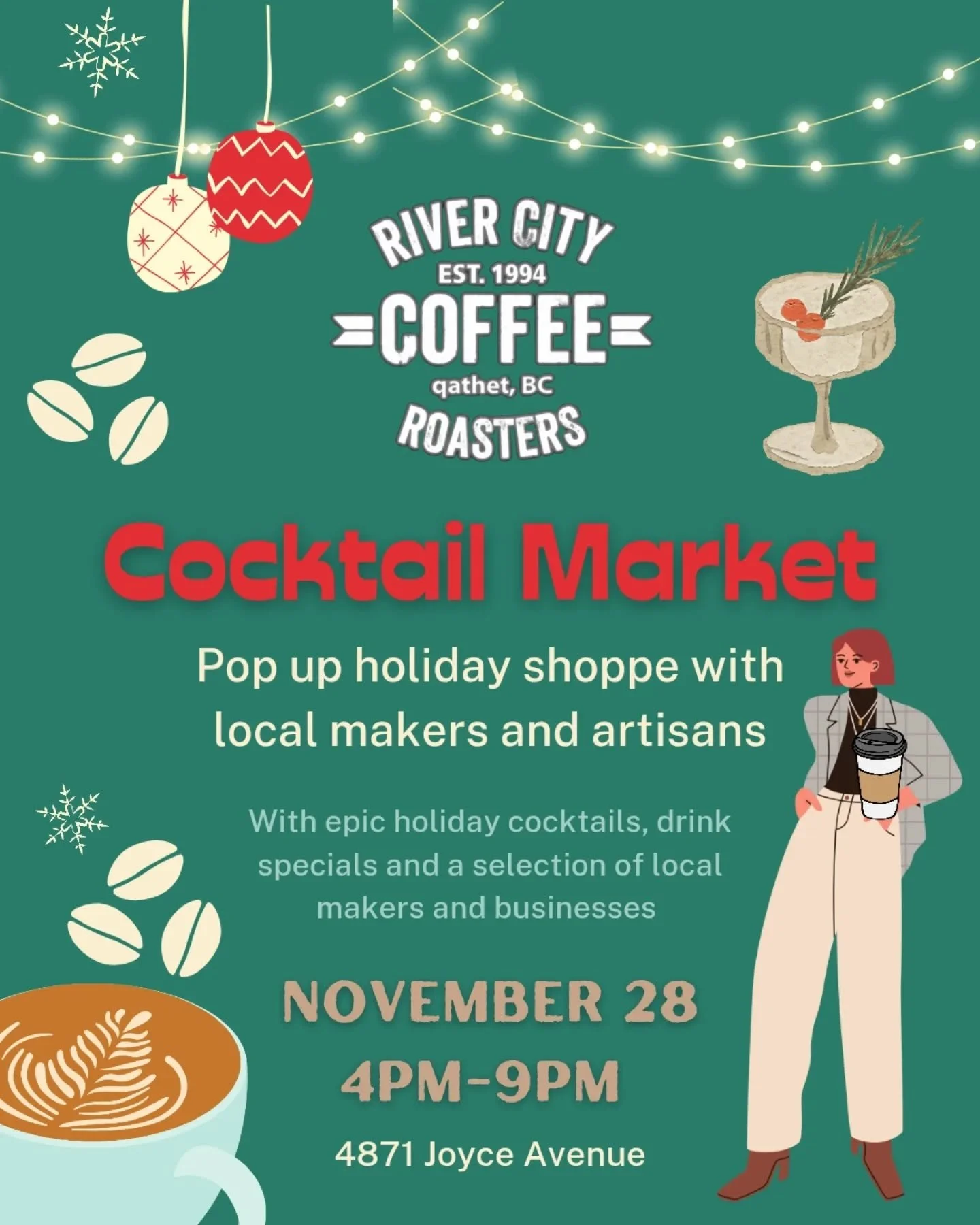 Contest to win! Our Cocktail Market is coming BAAACKKKK

Save the date! Last year's Cocktail Market returns with even more epic cocktails and mocktails, tasty eats and treats with fabulous local makers and something for everyone. Live music on our wi