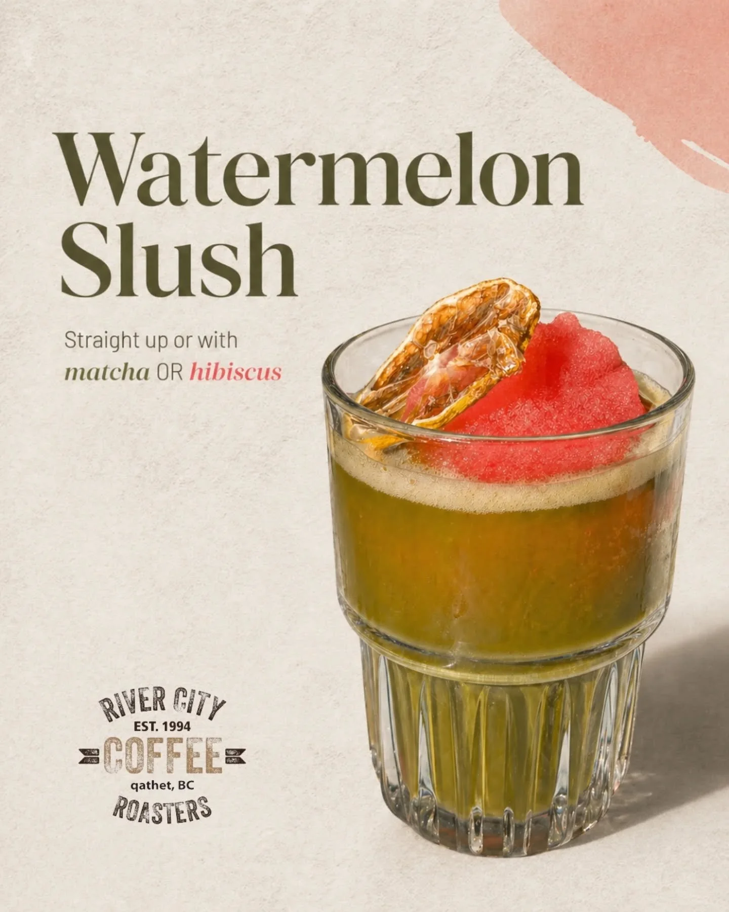 Straight up? 🍉
Matcha? 🍵
Hibiscus? 🌺

The Watermelon Slush is here for slow days, sunny walks, and pretending you&rsquo;re on vacation even if you&rsquo;re just on your lunch break. 🍉

Bright, icy, refreshing, and made to sip all summer long.
Com