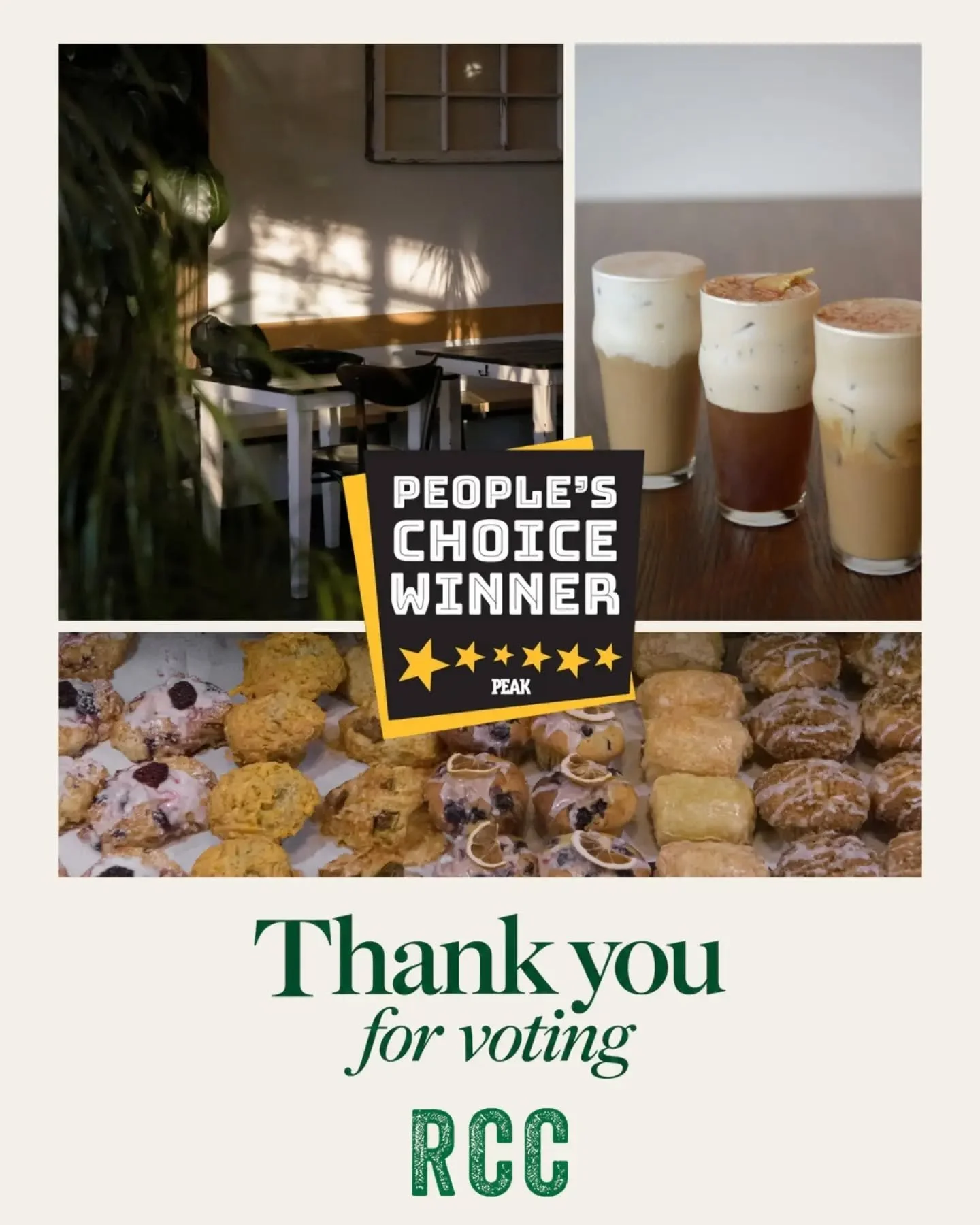 Powell River, you have excellent taste. 💚

Thank you for voting River City Coffee a People&rsquo;s Choice winner&mdash;and for making us part of your everyday.

Your morning coffee. Your lunch break. Your &ldquo;just looking&rdquo; visit to the bake