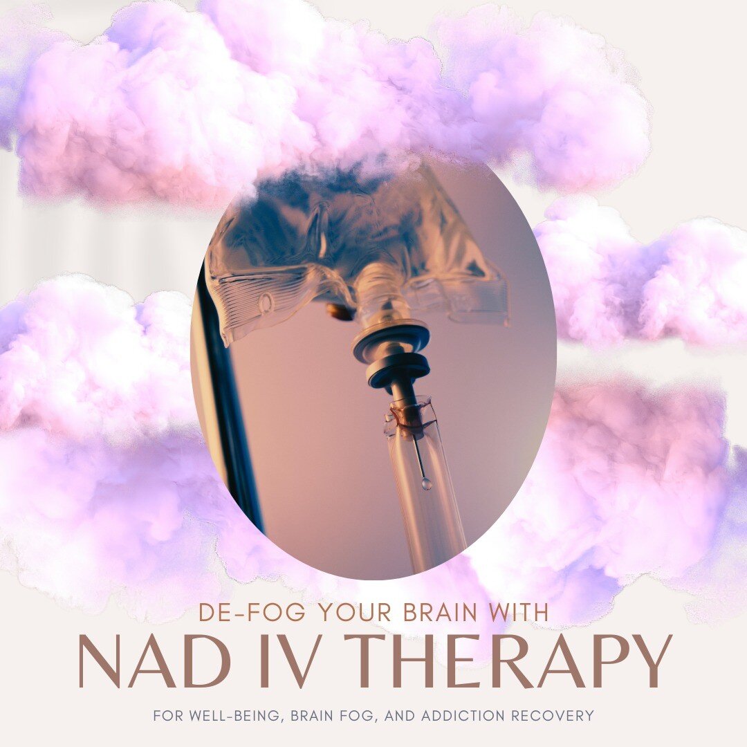 NAD IV Therapy
_________________________________________

NAD, or nicotinamide adenine dinucleotide, IV therapy is a drip therapy used to treat brain fog, low energy, addiction-recovery and detox, low immunity, poor concentration, and so much more!

