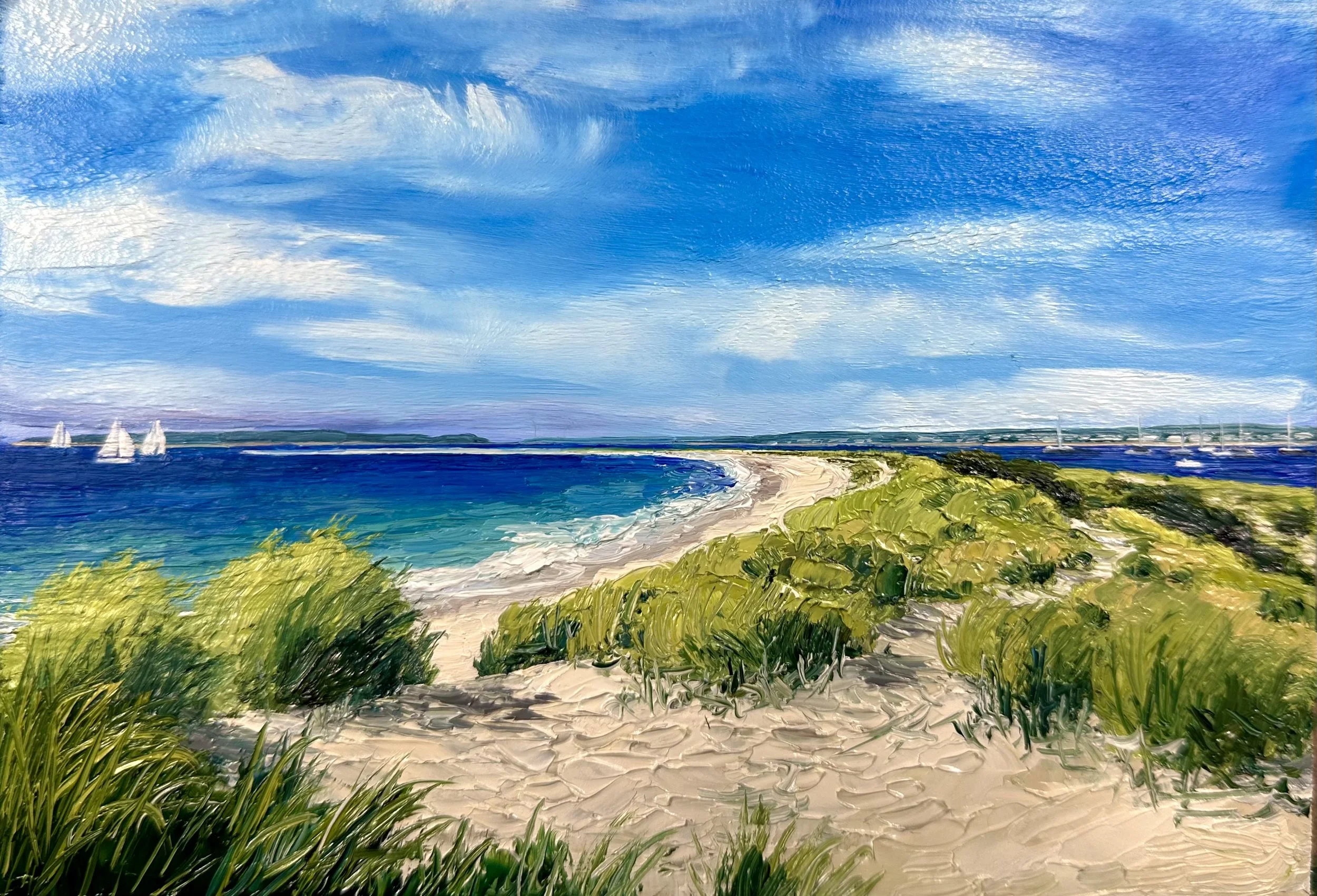 Sailboats off Napatree Point- Westerly, RI