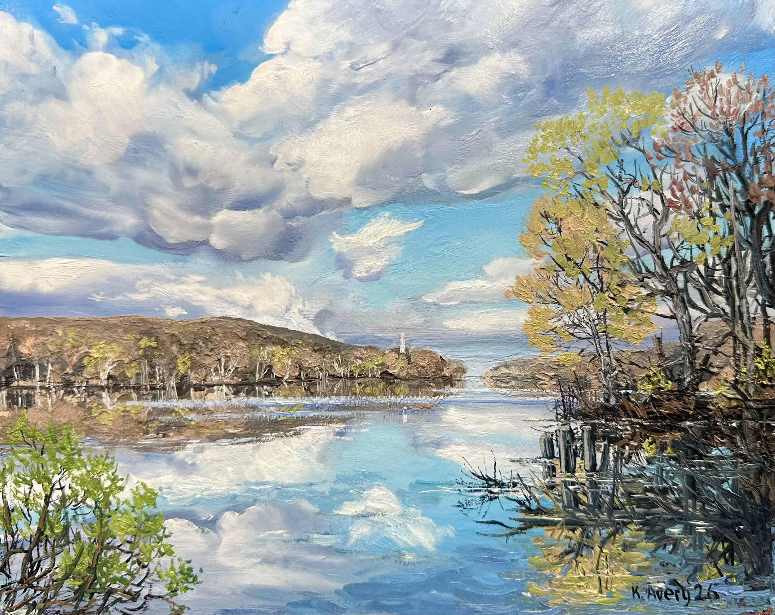 Spring Dawn on the Connecticut River- Middle Haddam, CT