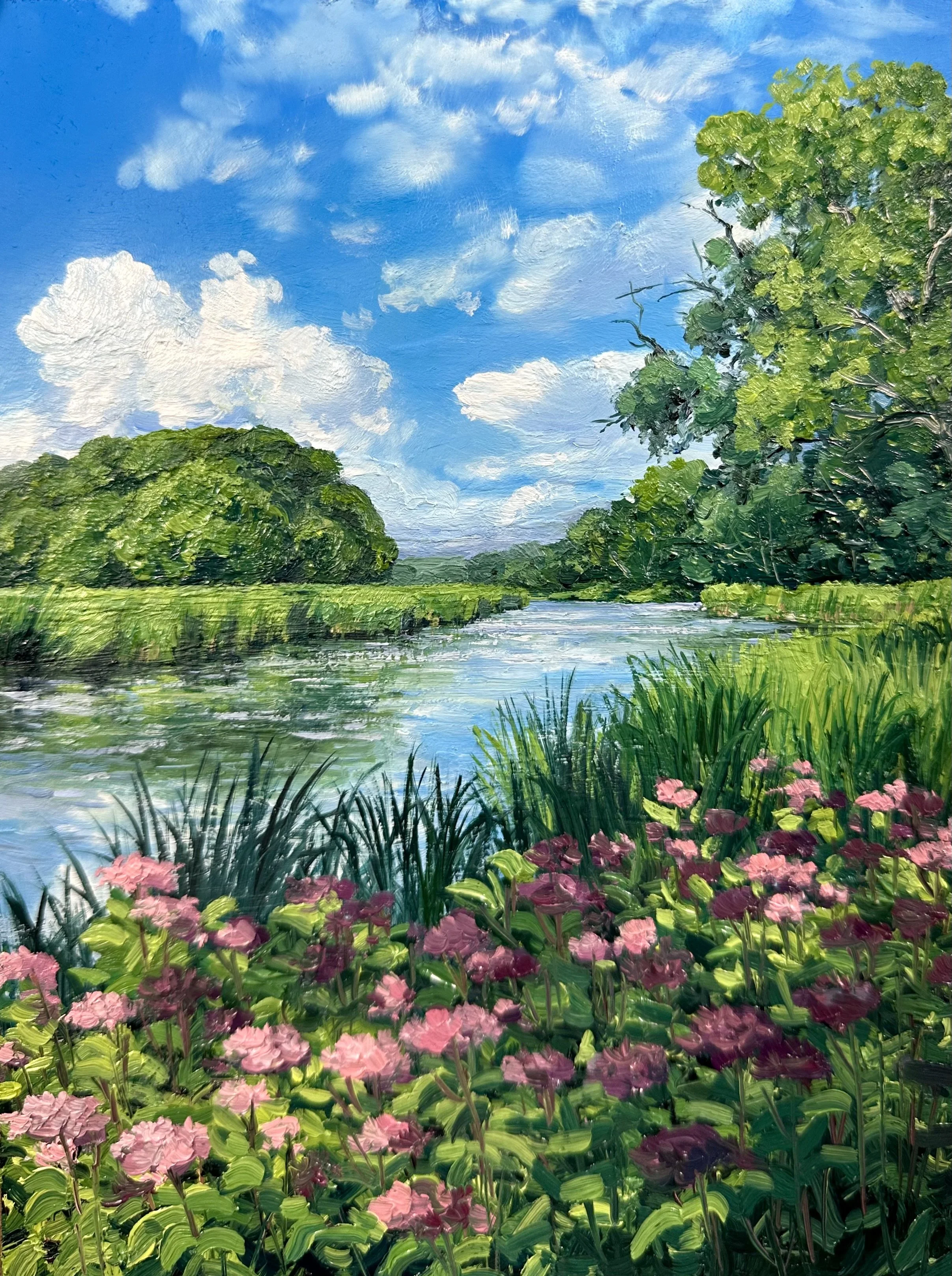 The Lieutenant River from the Florence Griswold Museum Grounds