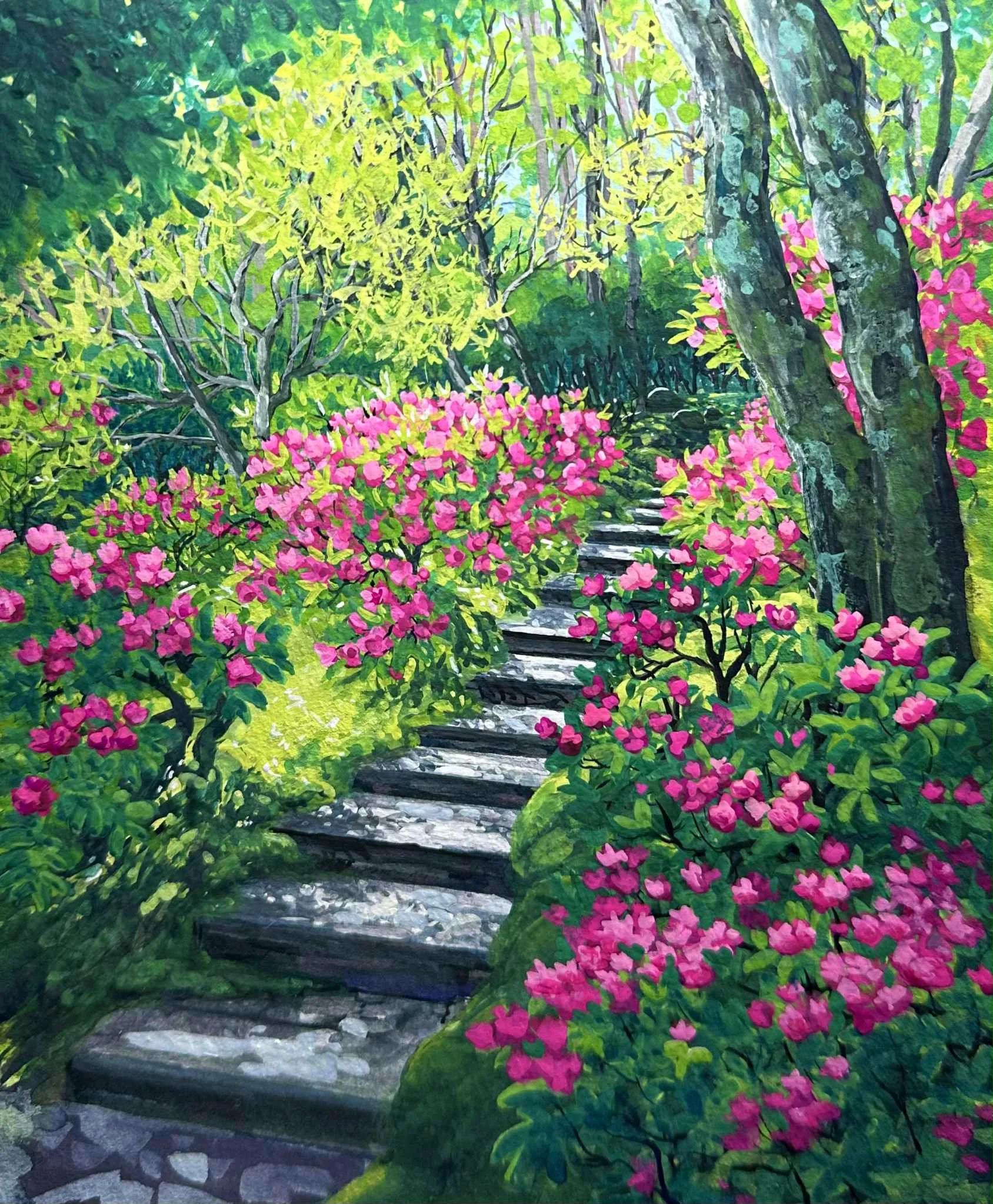 Azalea at the Japanese Gardens- Seattle, WA SOLD