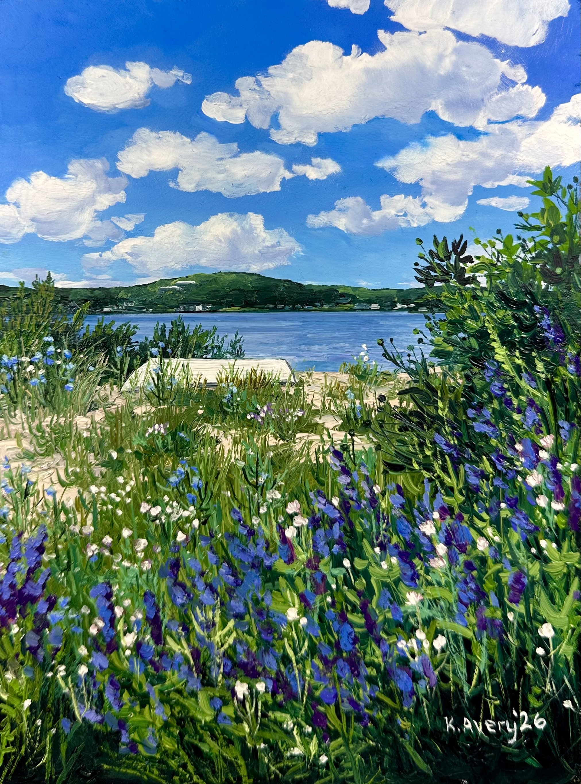 July on Lake Pocotopaug, looking South- East Hampton, CT