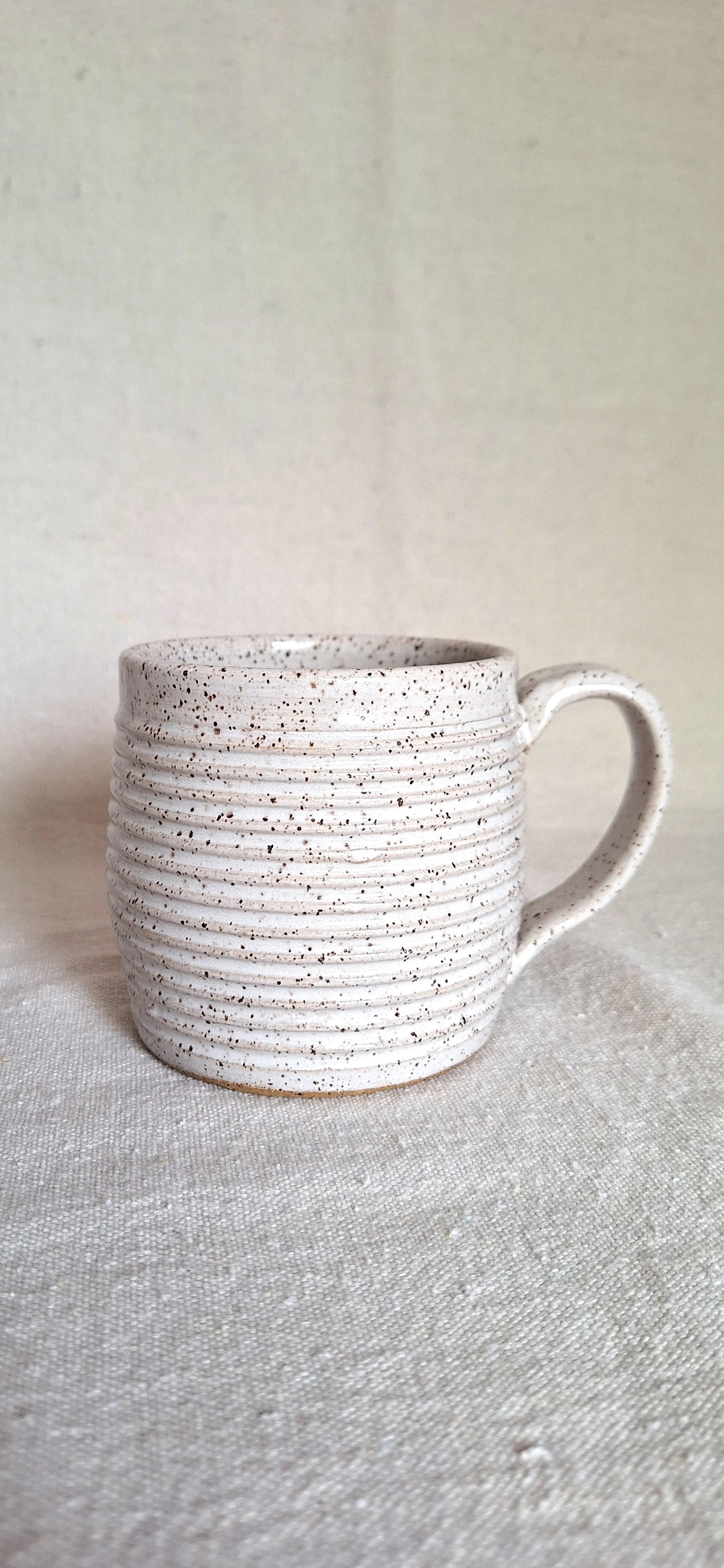 White Barrel mug