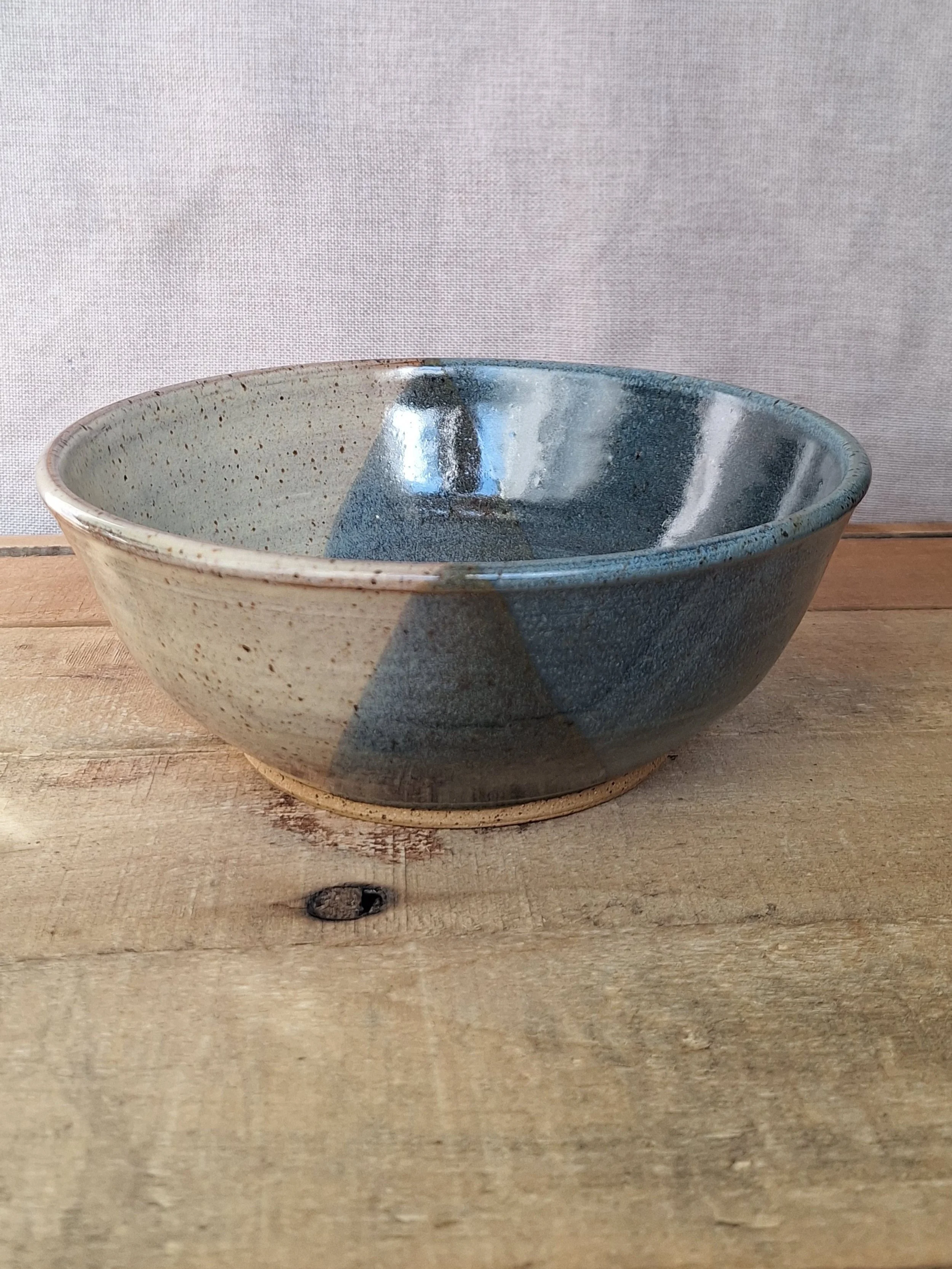 Serving Bowl - Blue/Birch