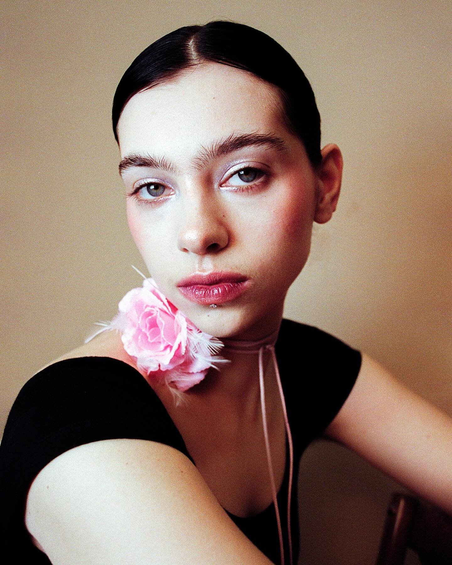 portrait of @tatianacoen from @w_modelmgmt on film 🥀