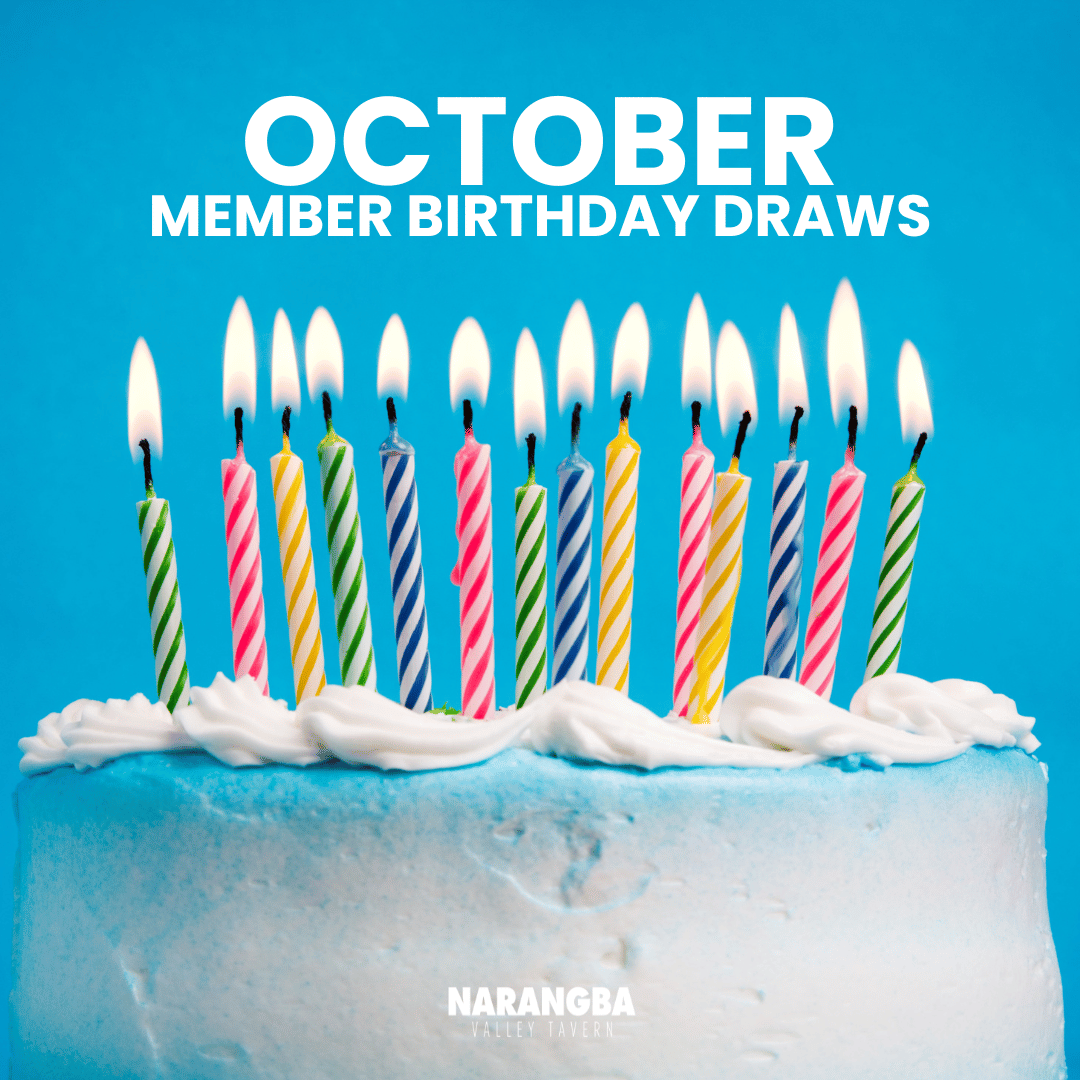 OCTOBER MEMBER BIRTHDAY DRAWS