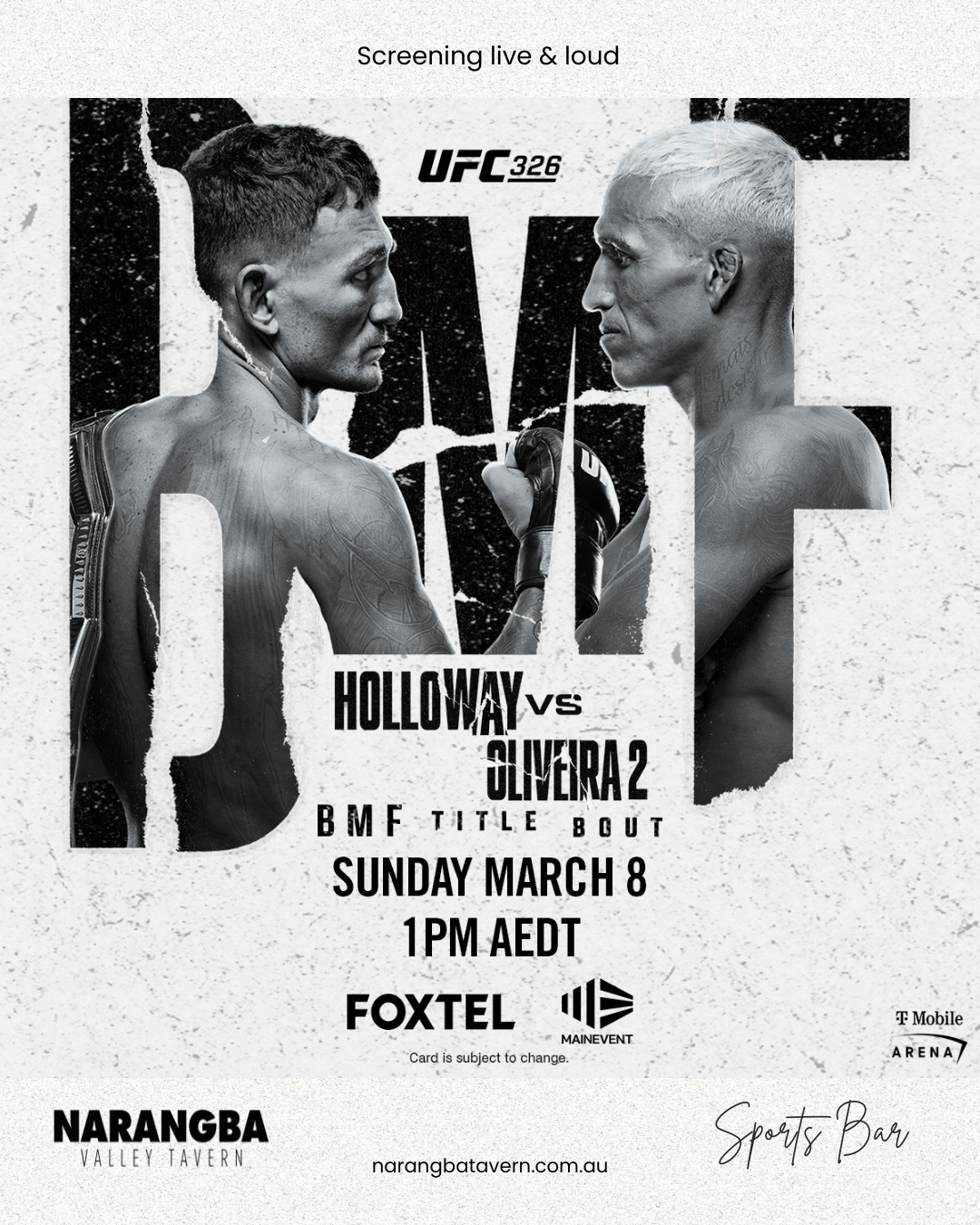 UFC 326 - Holloway Vs Oliveira 2