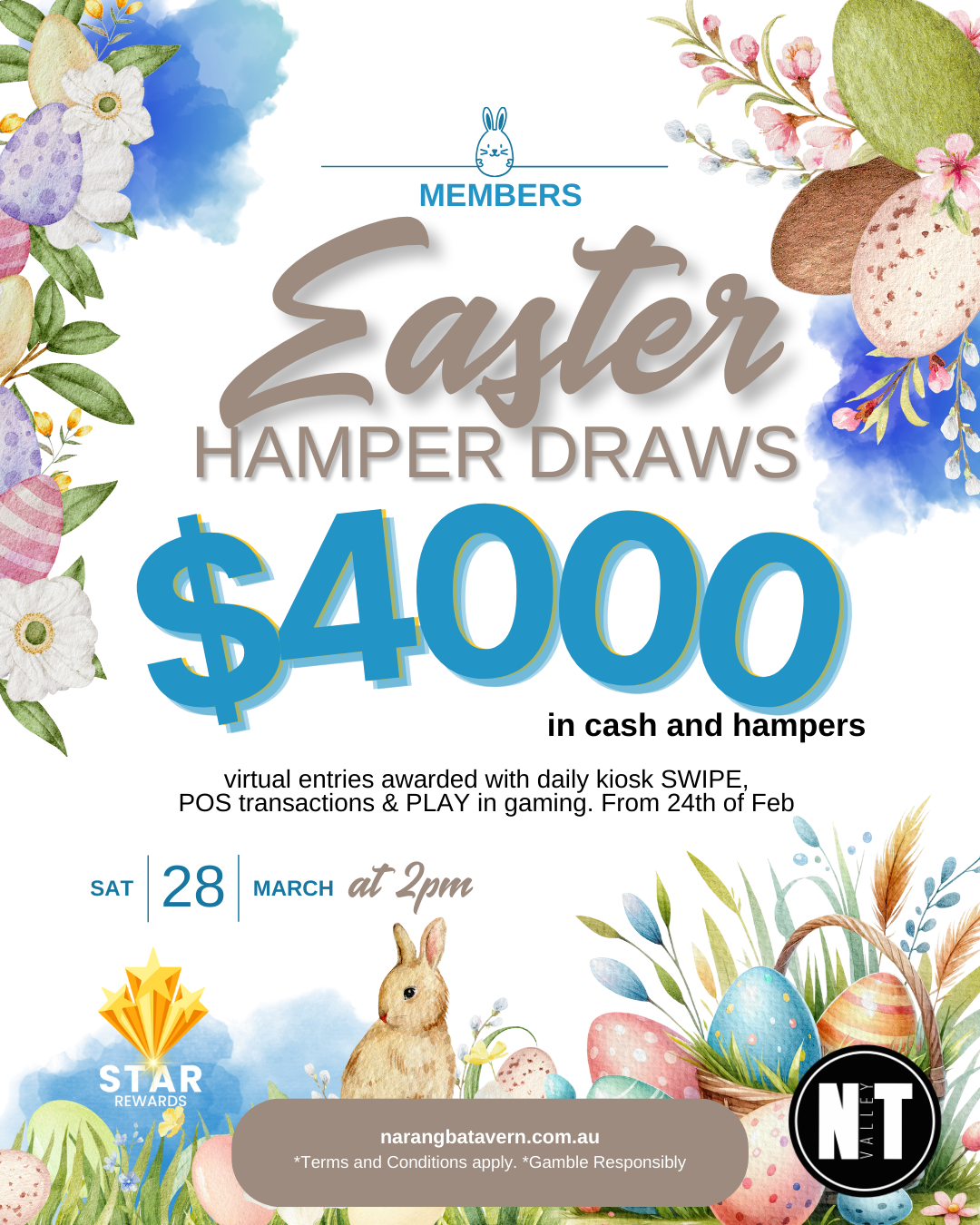 Members Easter Hamper Draws