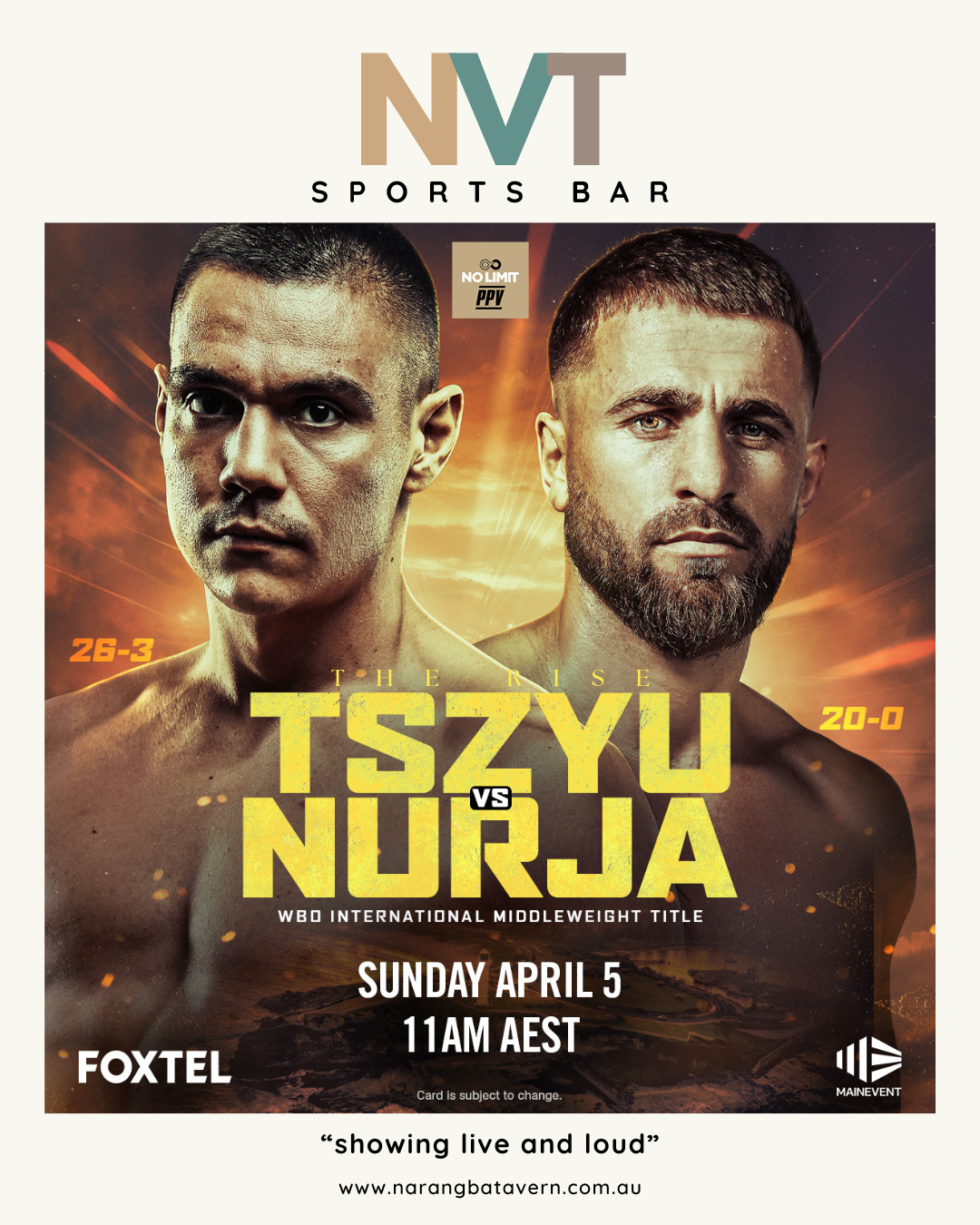 Tszyu Vs Nurja