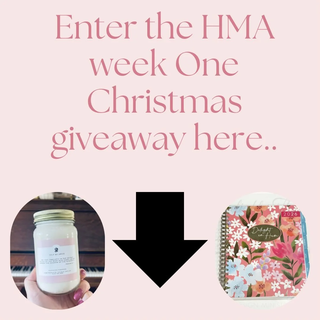 🎉 GIVEAWAY TIME! 🎉
We&rsquo;re kicking off Week 1 of our Help Me Abide Christmas giveaway!

The winner will win: 
🕯️ 1 Help Me Abide Candle
📘 1 Delight Thyself Ministries 2026 Christian Planner

Want to enter? It&rsquo;s simple:
✨ WEEK 1 ENTRY:
S