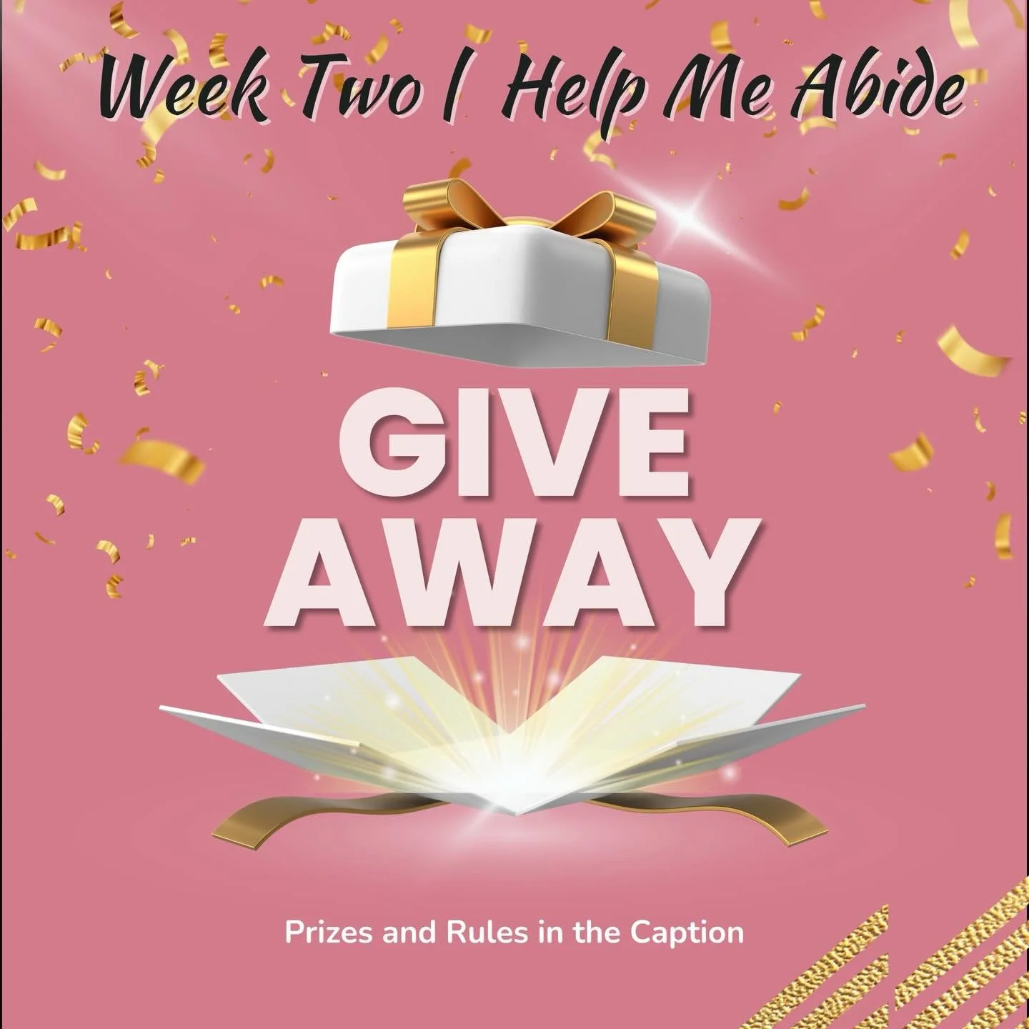 🎉 GIVEAWAY TIME! 🎉
We&rsquo;re kicking off Week 2 of our Help Me Abide Christmas Giveaway!
✨ This week&rsquo;s winner will receive:
🕯️ 1 @thebluelaceco Help Me Abide Candle
📘 1 @delight_thyself 2026 Christian Planner
How to Enter (Week 2):
1️⃣ Co