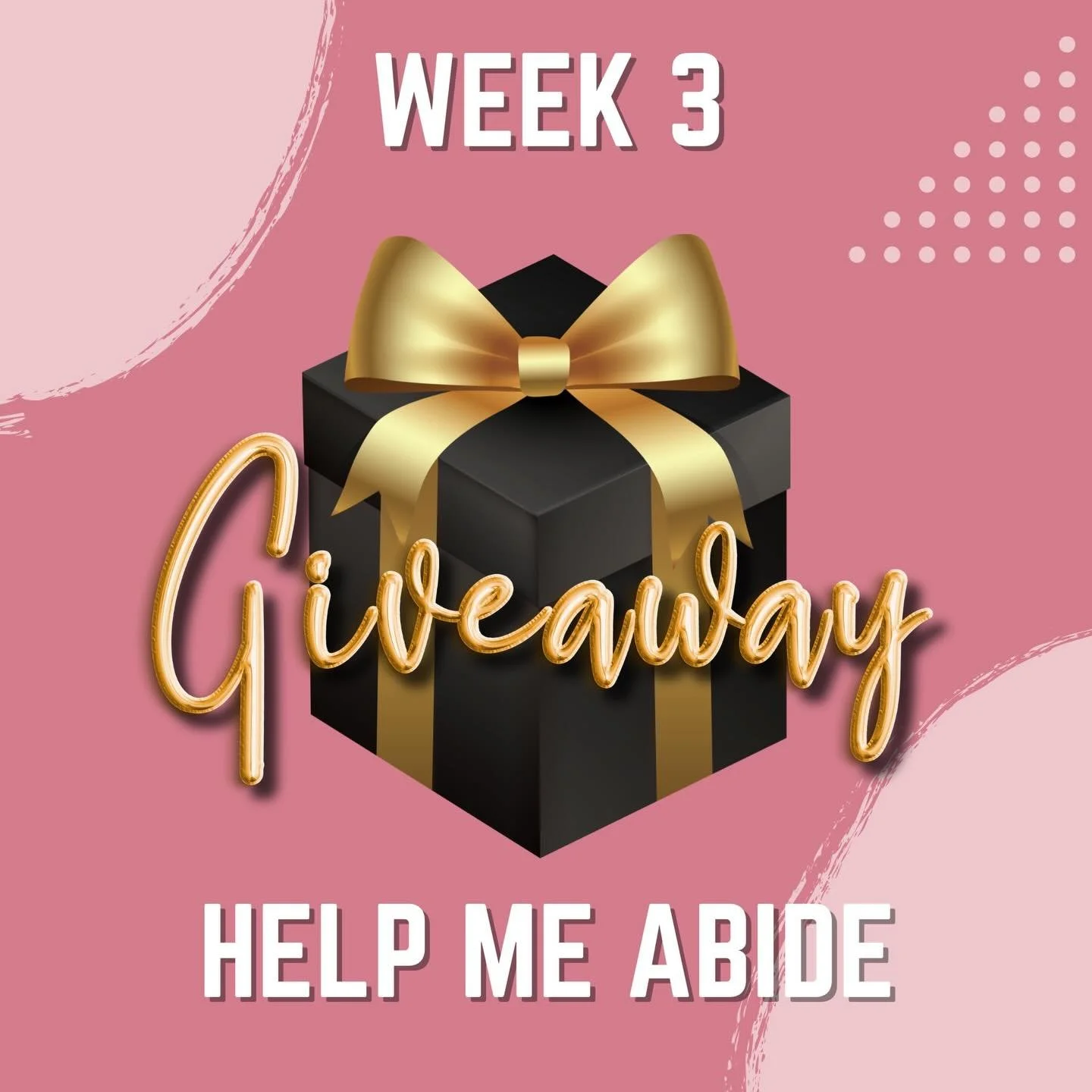 🎉&nbsp;GIVEAWAY TIME!&nbsp;🎉 
We&rsquo;re kicking off&nbsp;Week 3&nbsp;of our&nbsp;Help Me Abide Christmas Giveaway! ✨ 
This week&rsquo;s winner will receive: 🕯️&nbsp;1&nbsp;Help Me Abide Candle&nbsp;from&nbsp;@thebluelaceco 📘&nbsp;1&nbsp;2026 Ch