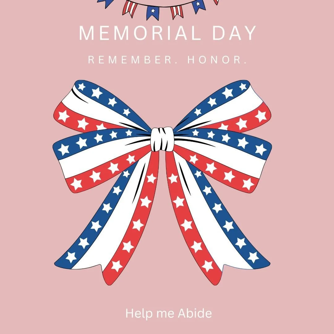 This Memorial Day, we pause to remember and honor the brave men and women who gave their lives in service to our country. Their sacrifice is a reminder of courage, love, and selflessness.

As we reflect today, may we also be thankful for the freedoms