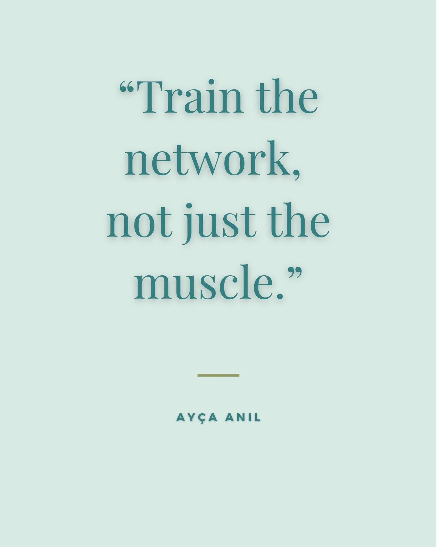 Wise words from a professional dancer. I feel this quote in my soul. ✨ 

Because muscles don&rsquo;t perform in isolation.
They express what the brain allows.

Flexibility?
Strength?
Control?
Recovery?

All of it is an output of the nervous system.

