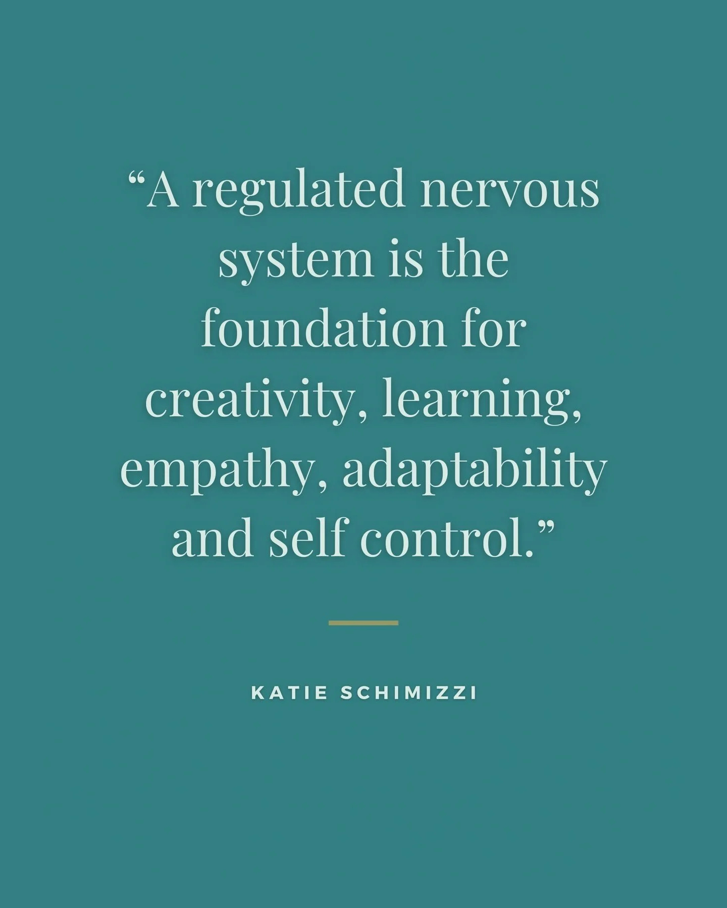 The nervous system is the foundation for everything else.

In a very real way, our behavior reflects our current nervous system state.

When we&rsquo;re regulated, balanced, and connected to our social engagement system, that&rsquo;s when our potenti